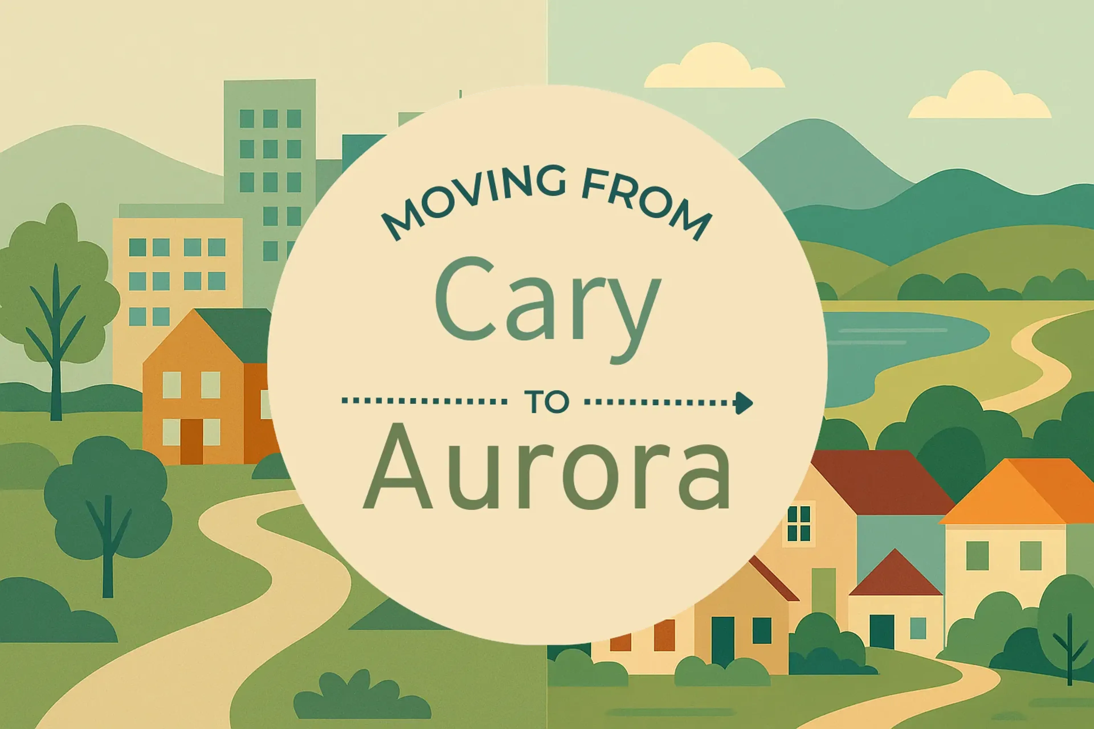 Side-by-side comparison of Cary to Aurora moving companies