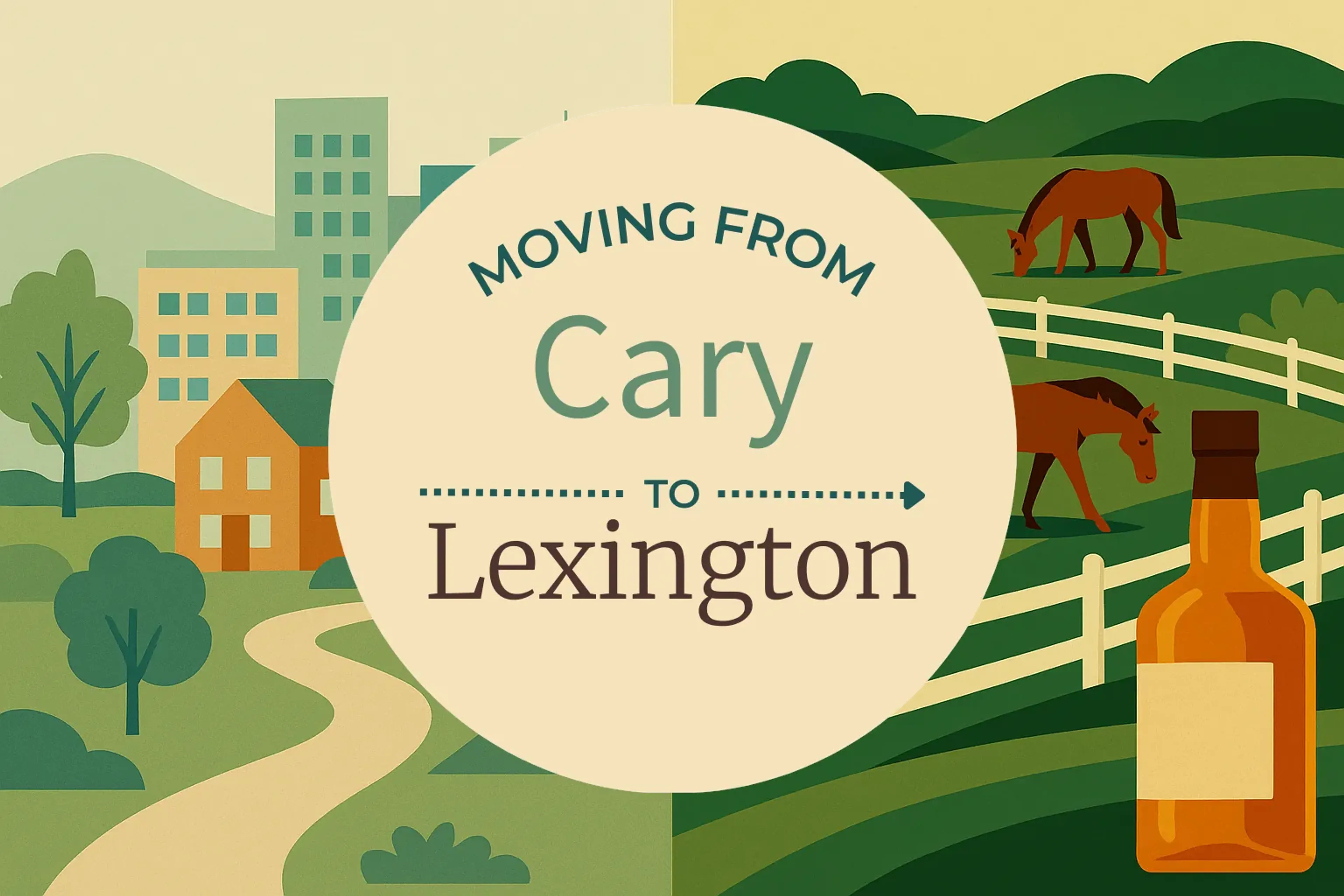 Side-by-side comparison of Cary to Lexington moving companies