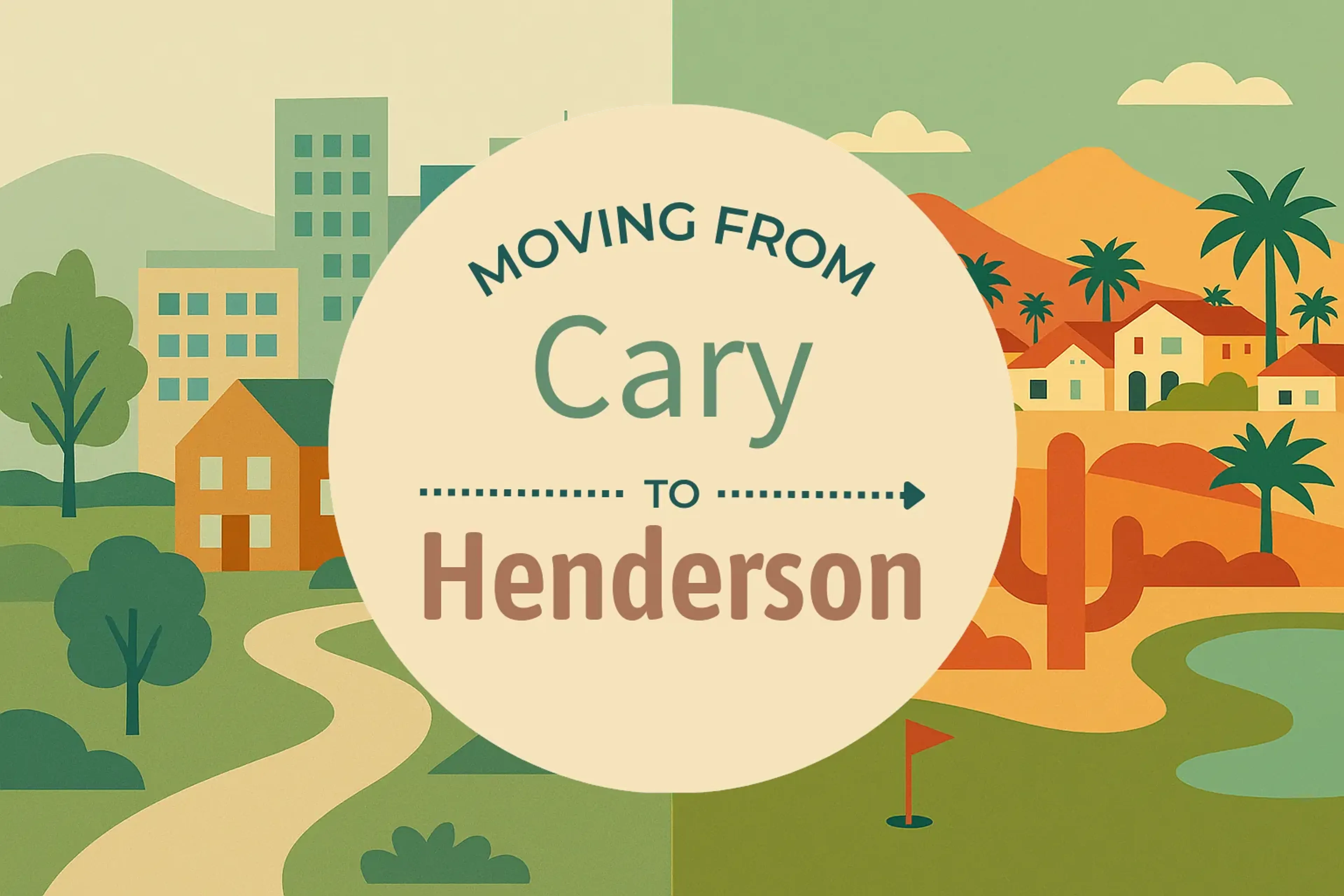 Side-by-side comparison of Cary to Henderson moving companies