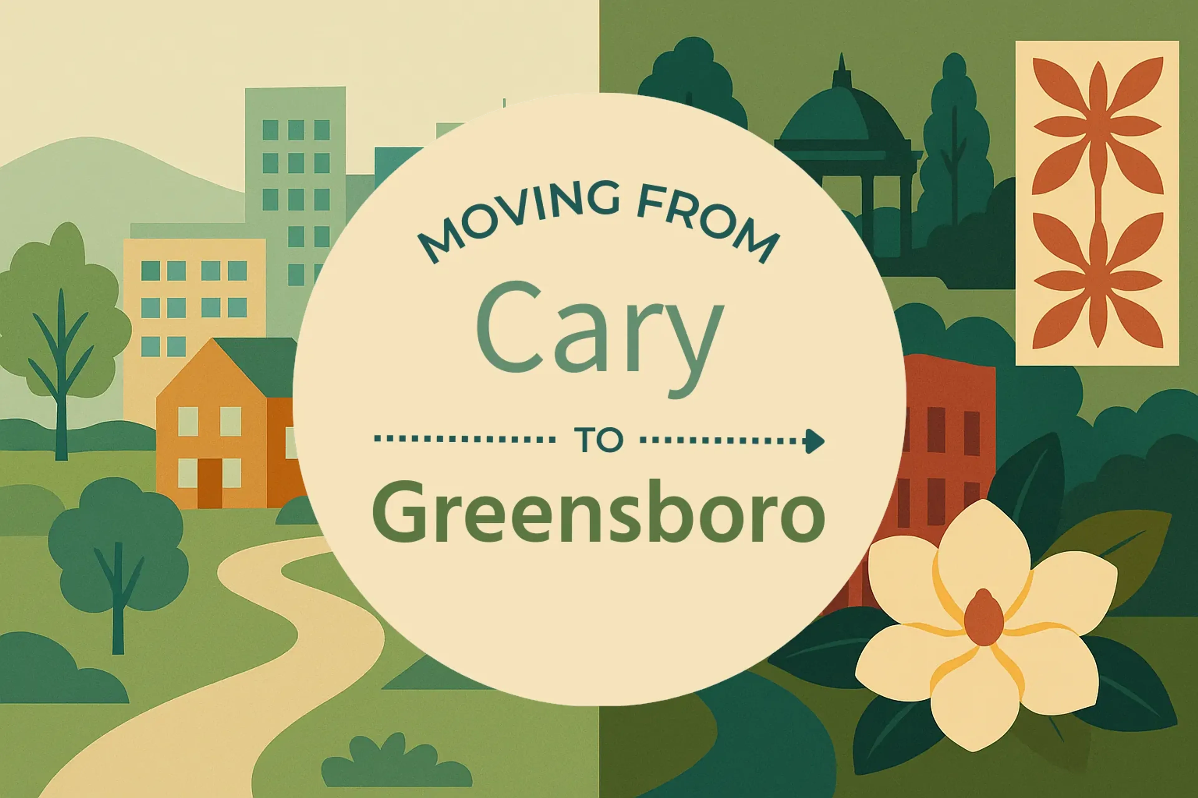Side-by-side comparison of Cary to Greensboro moving companies