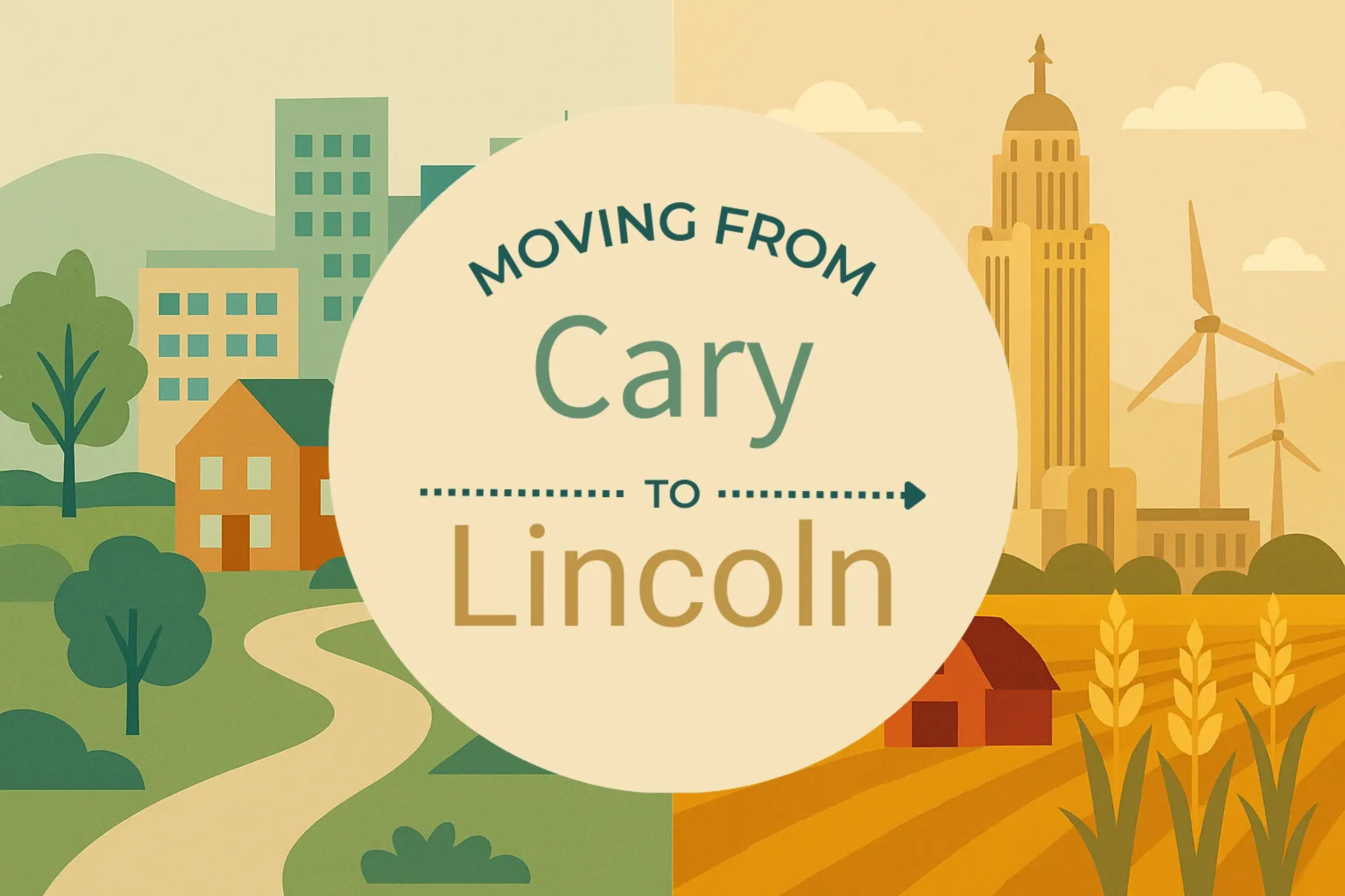 Side-by-side comparison of Cary to Lincoln moving companies