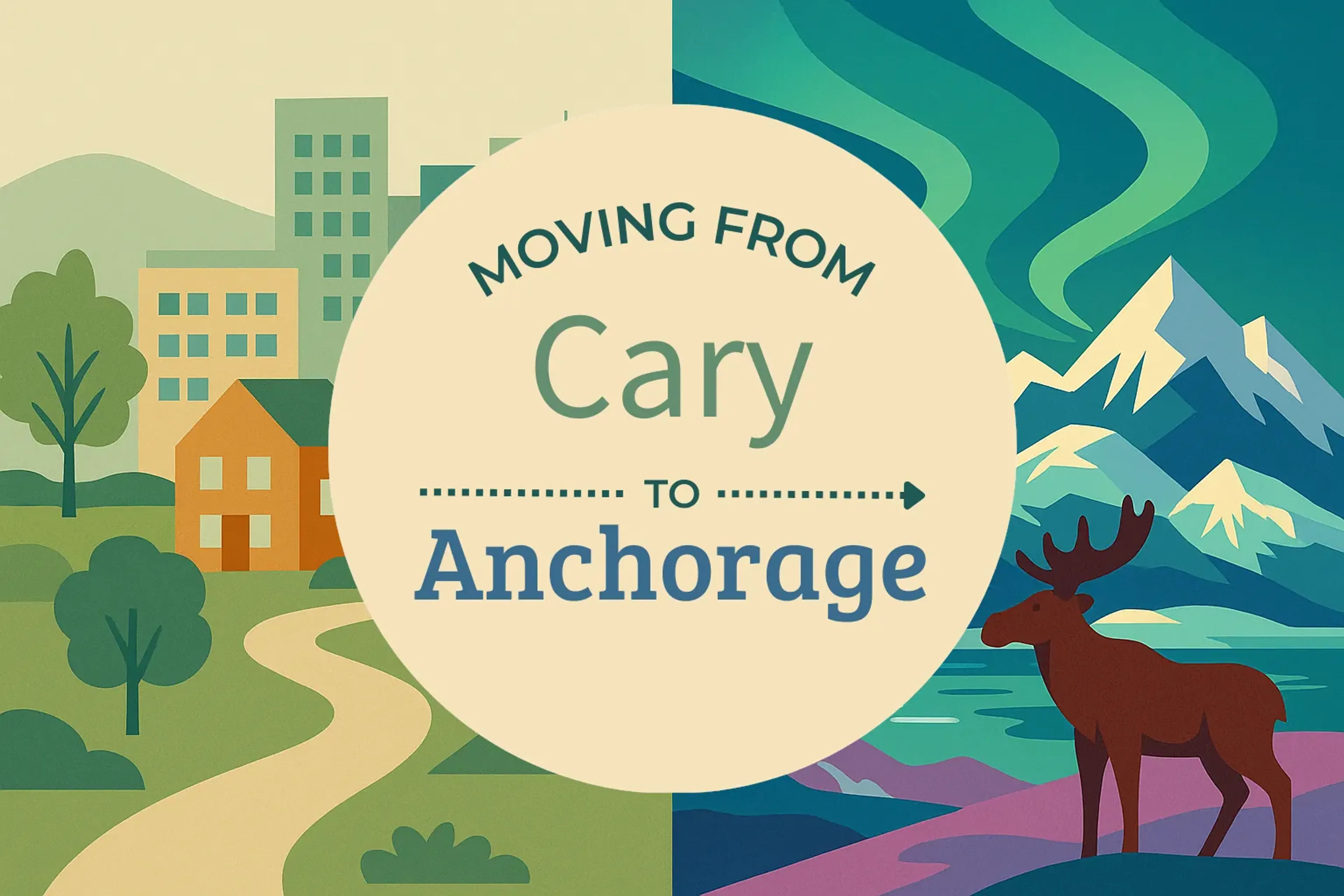 Side-by-side comparison of Cary to Anchorage moving companies