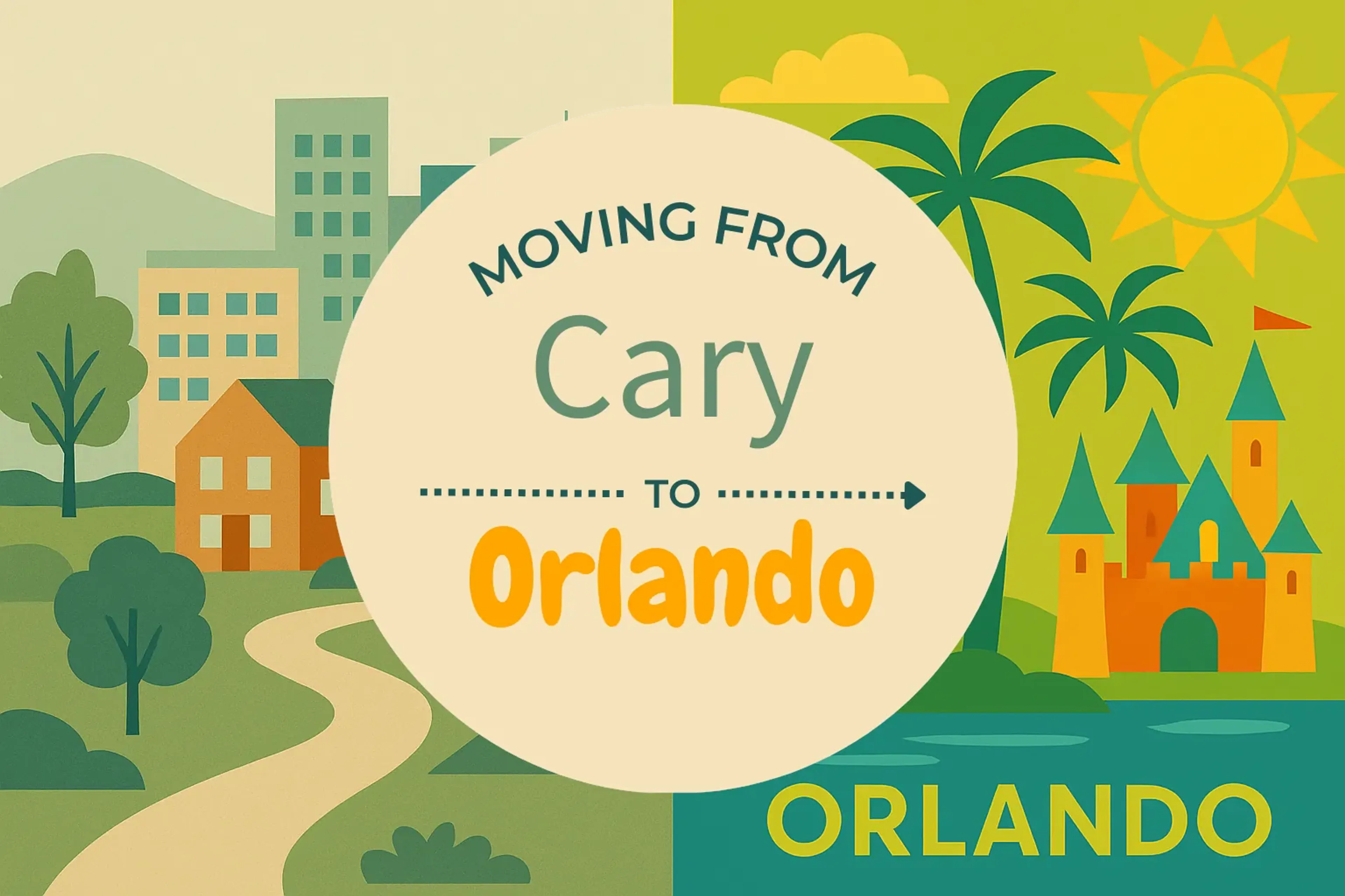 Side-by-side comparison of Cary to Orlando moving companies