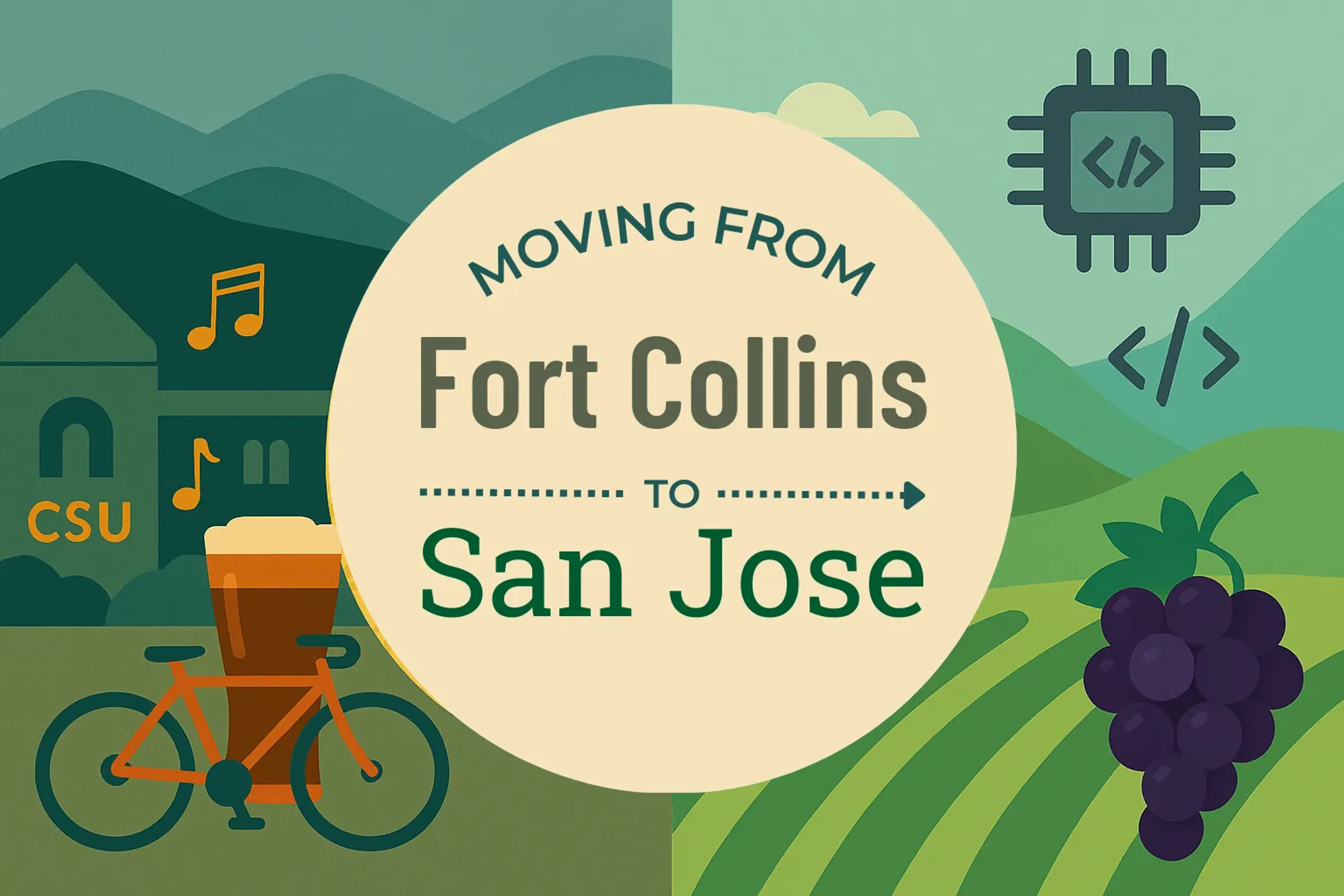 Side-by-side comparison of Fort Collins to San Jose moving companies