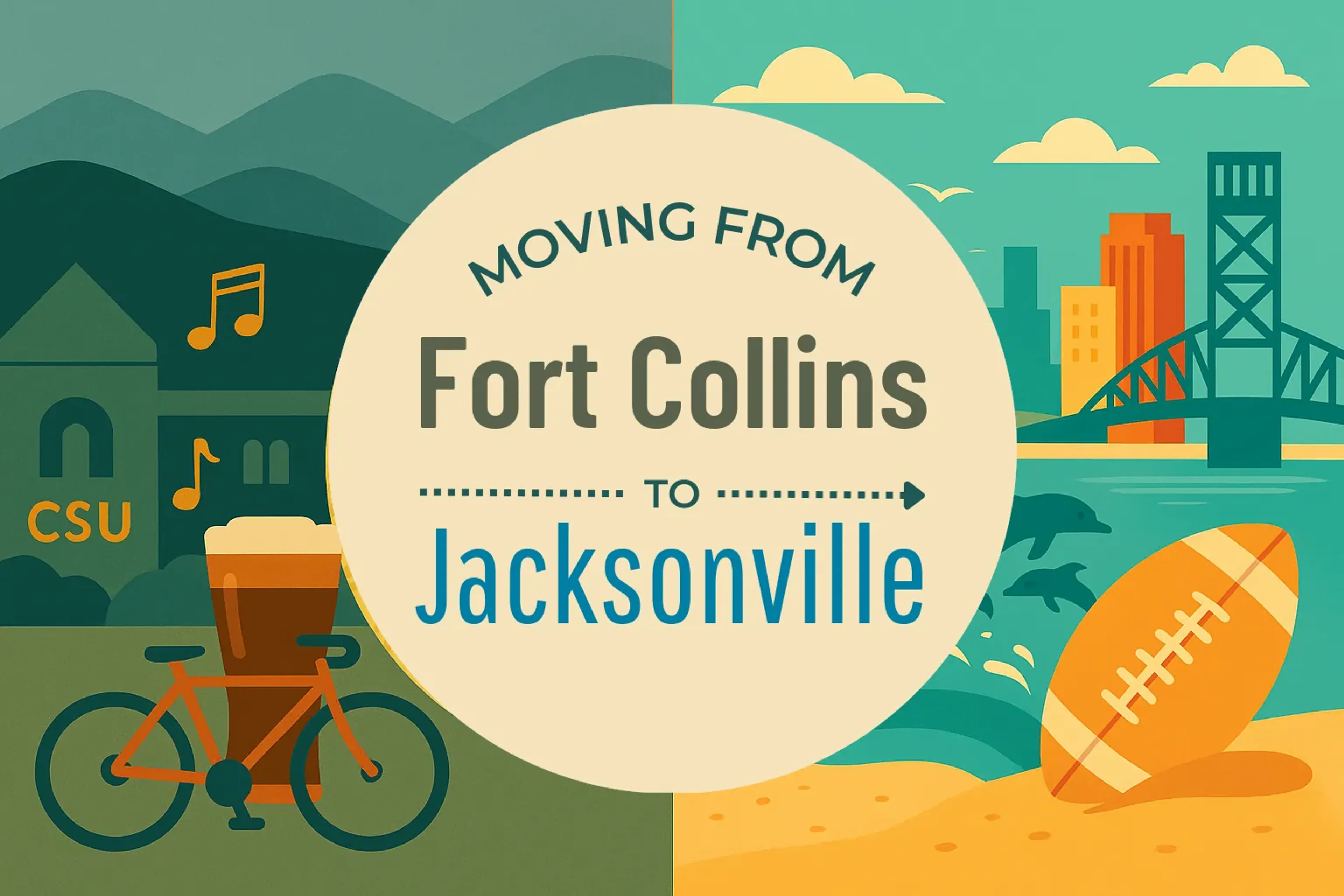 Side-by-side comparison of Fort Collins to Jacksonville moving companies