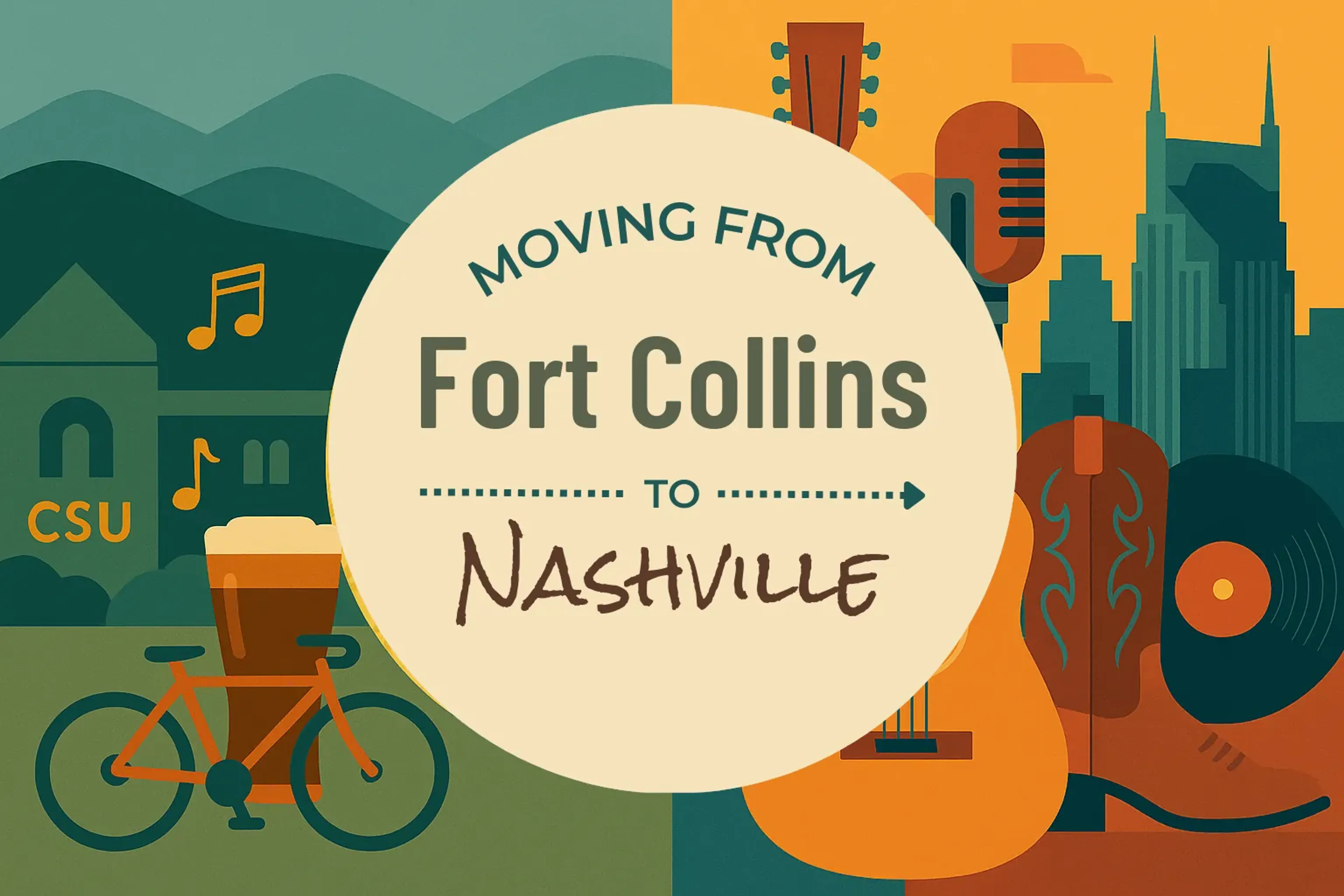 Side-by-side comparison of Fort Collins to Nashville moving companies