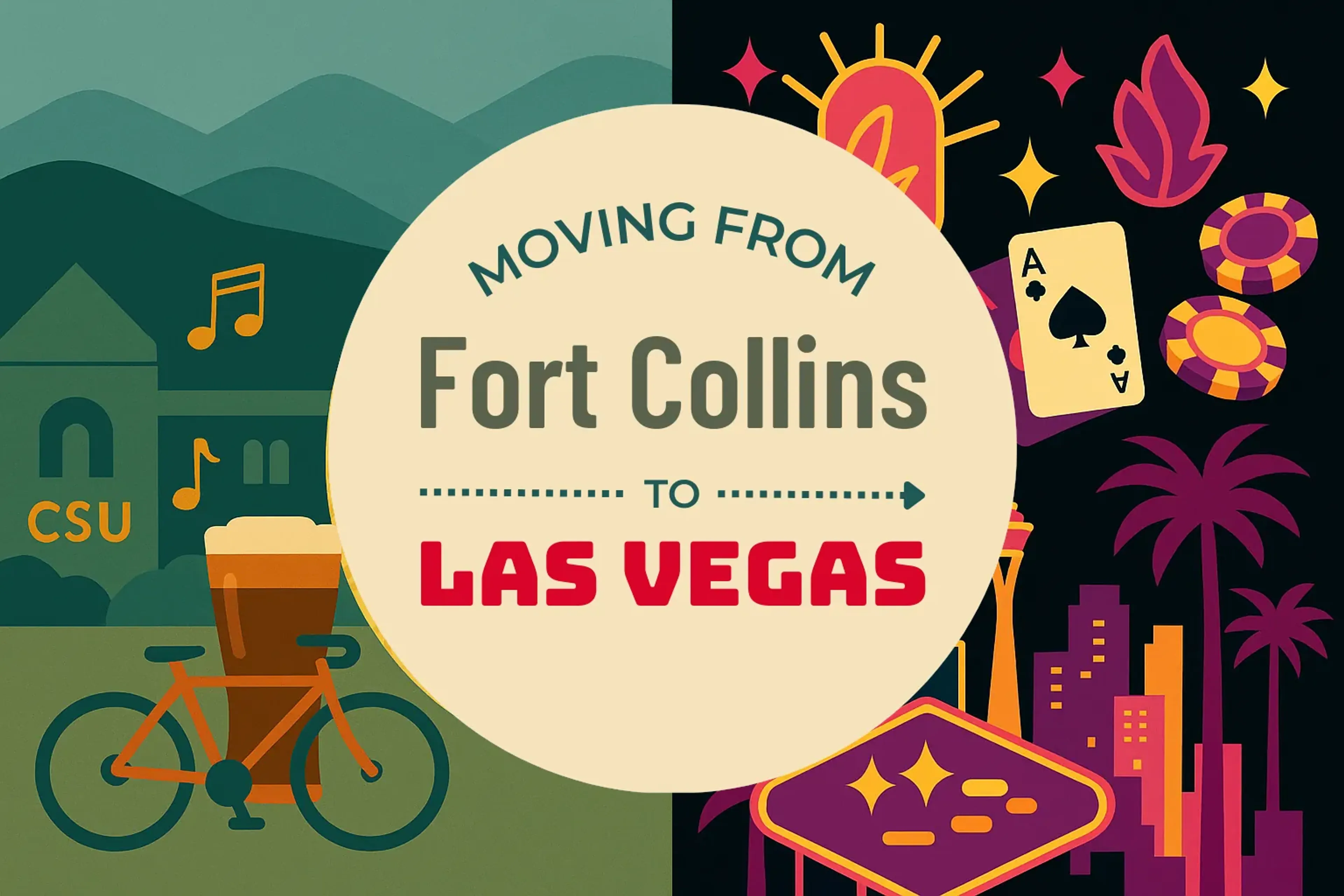 Side-by-side comparison of Fort Collins to Las Vegas moving companies