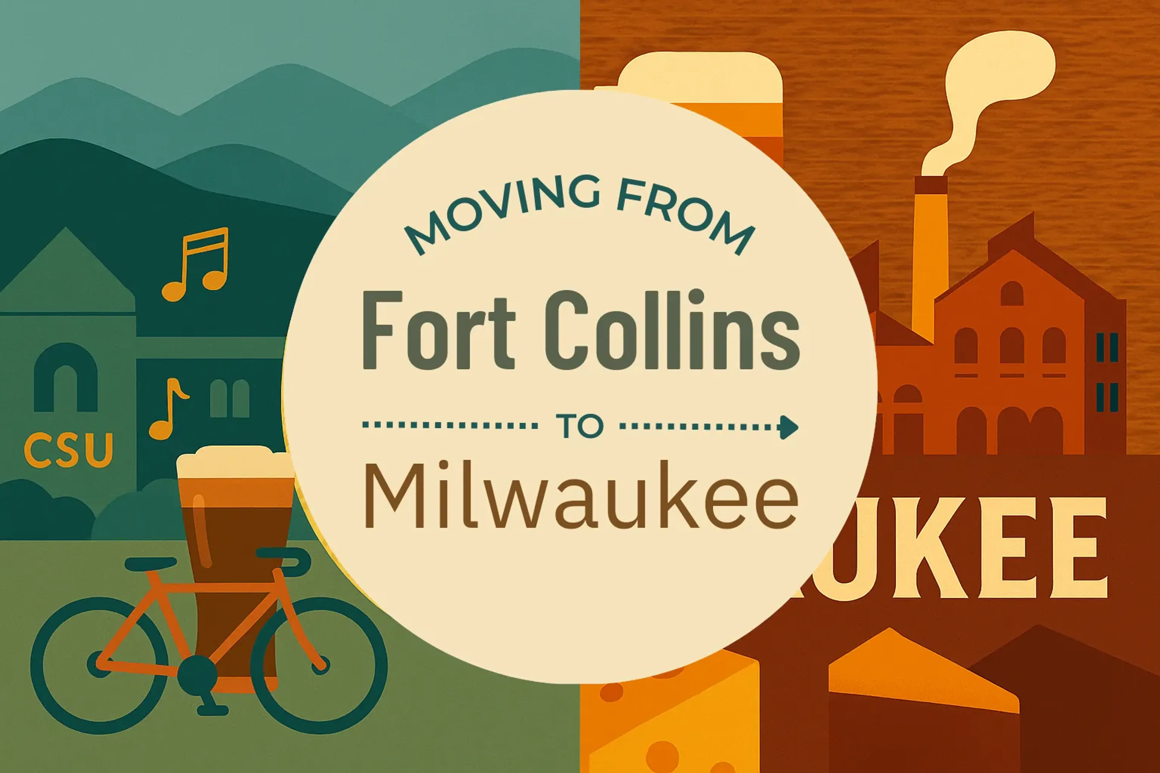Side-by-side comparison of Fort Collins to Milwaukee moving companies
