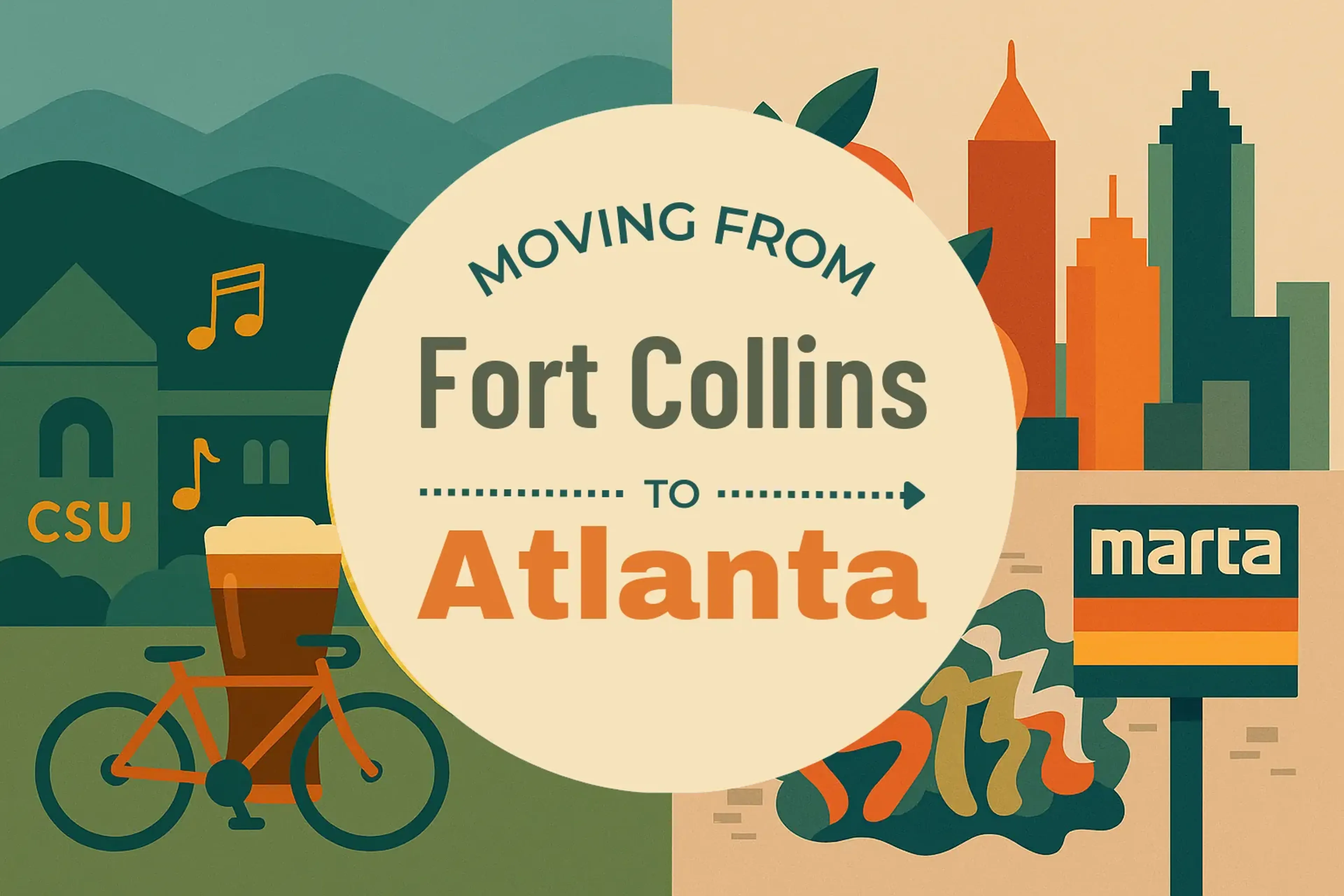 Side-by-side comparison of Fort Collins to Atlanta moving companies