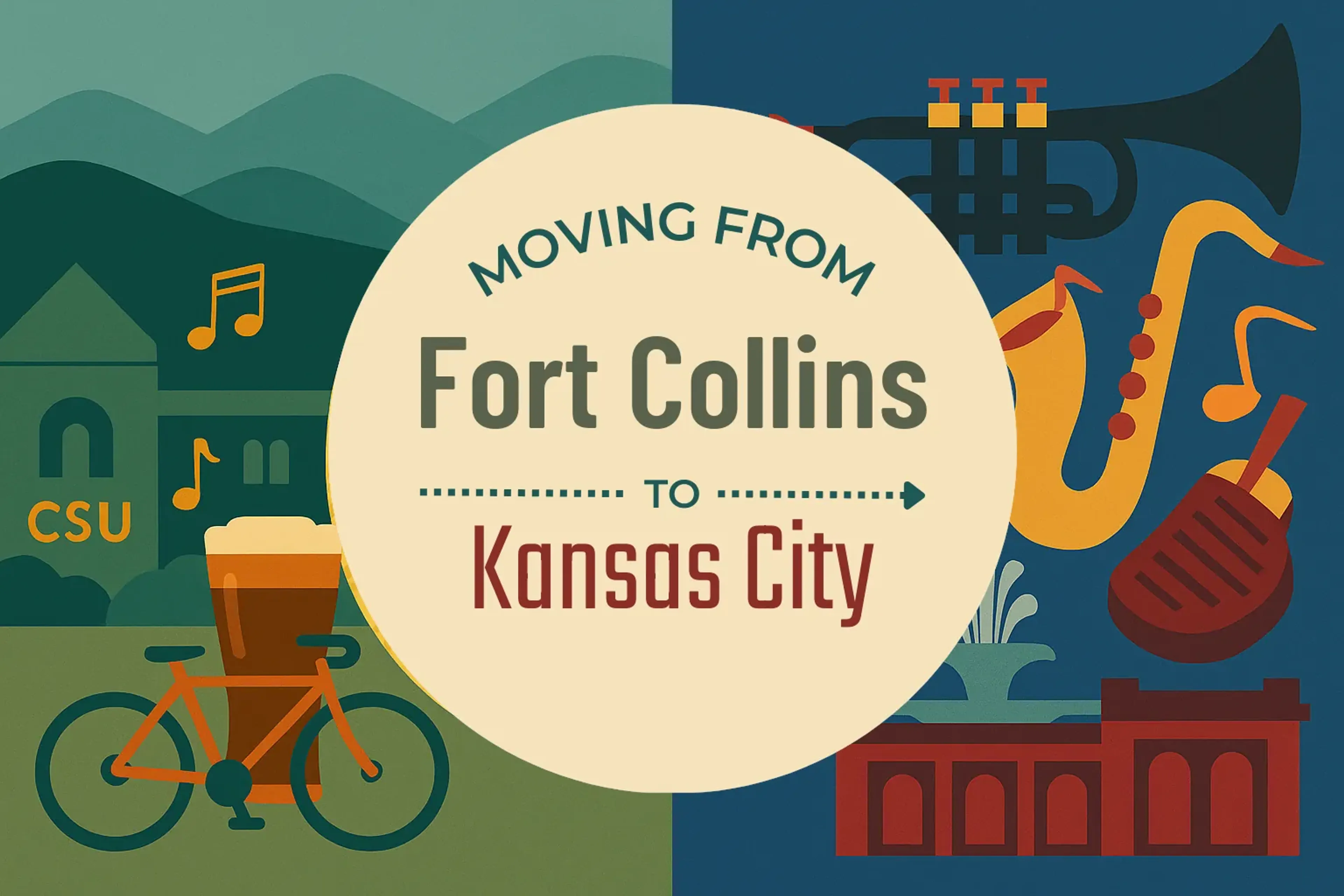Side-by-side comparison of Fort Collins to Kansas City moving companies