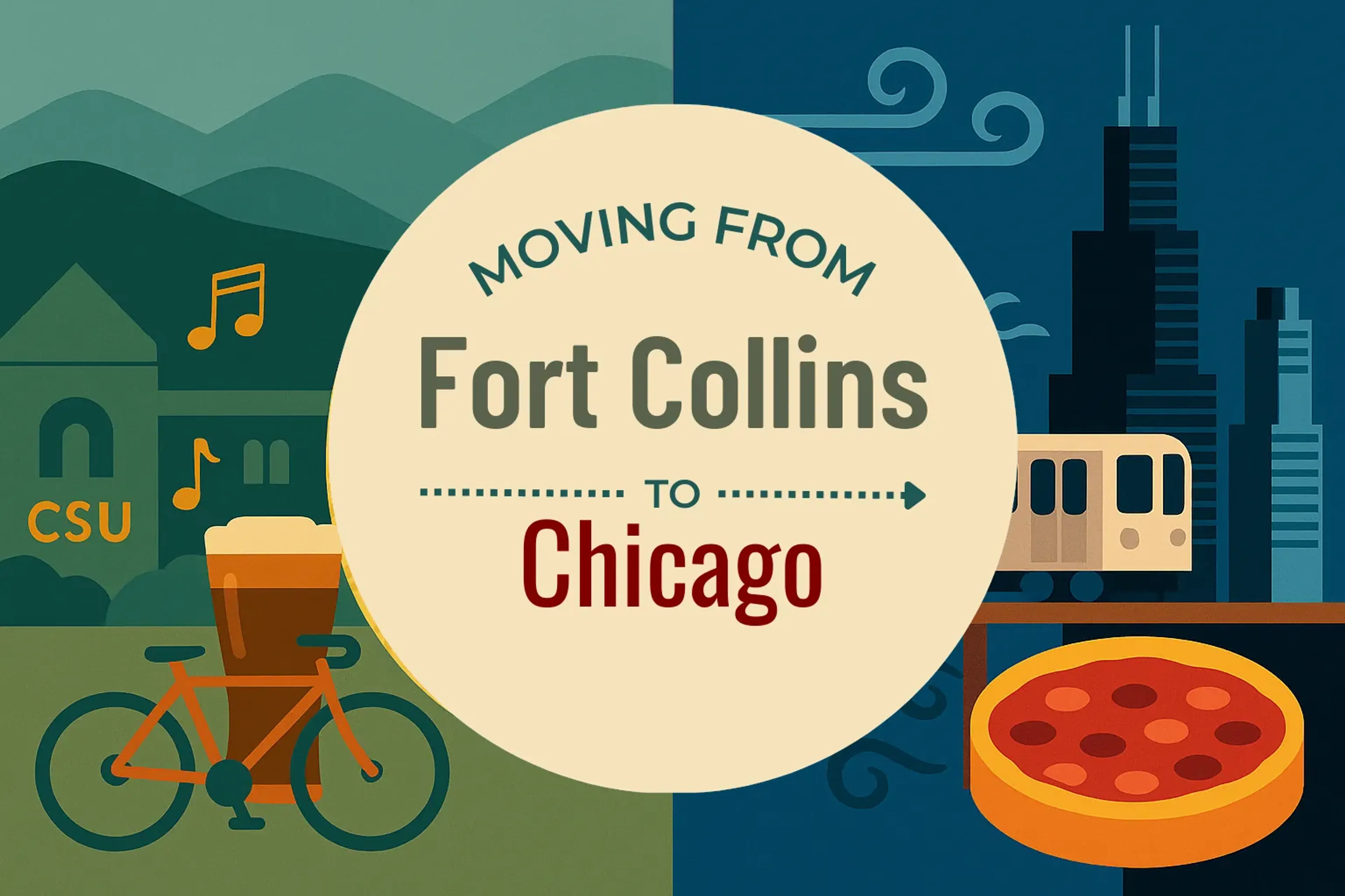 Side-by-side comparison of Fort Collins to Chicago moving companies