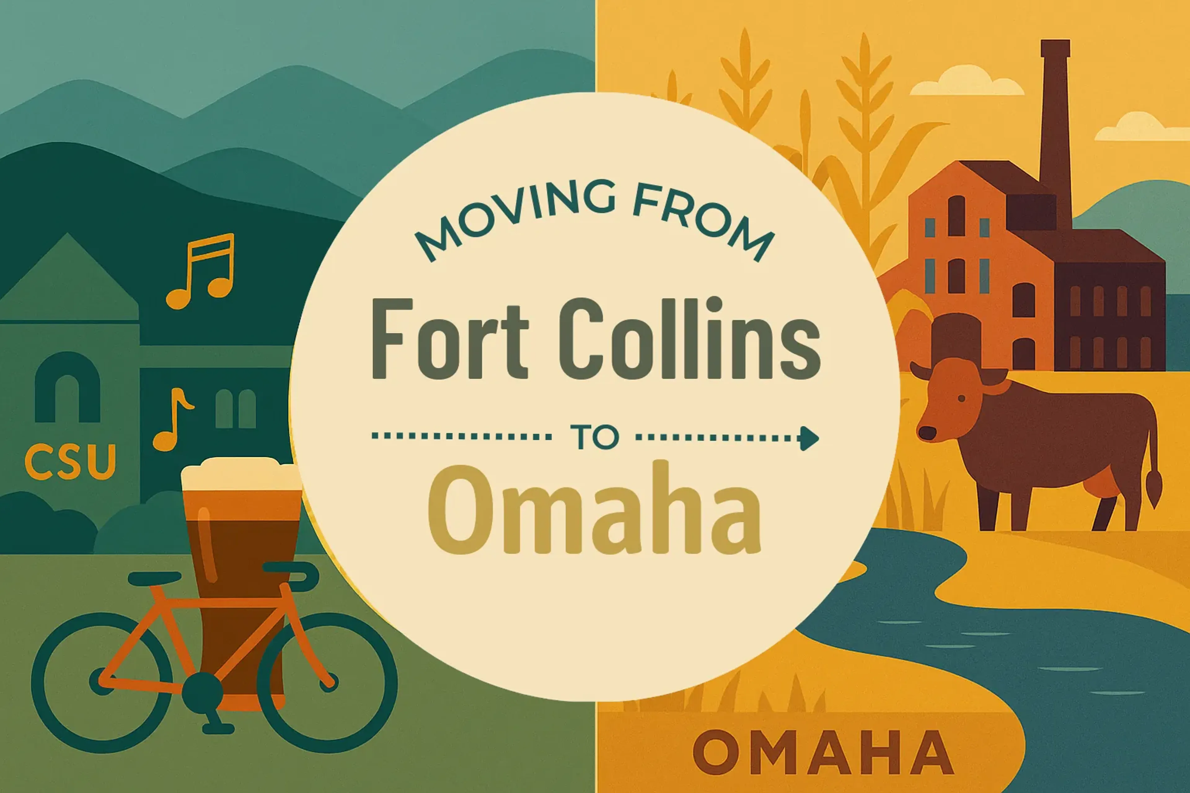 Side-by-side comparison of Fort Collins to Omaha moving companies