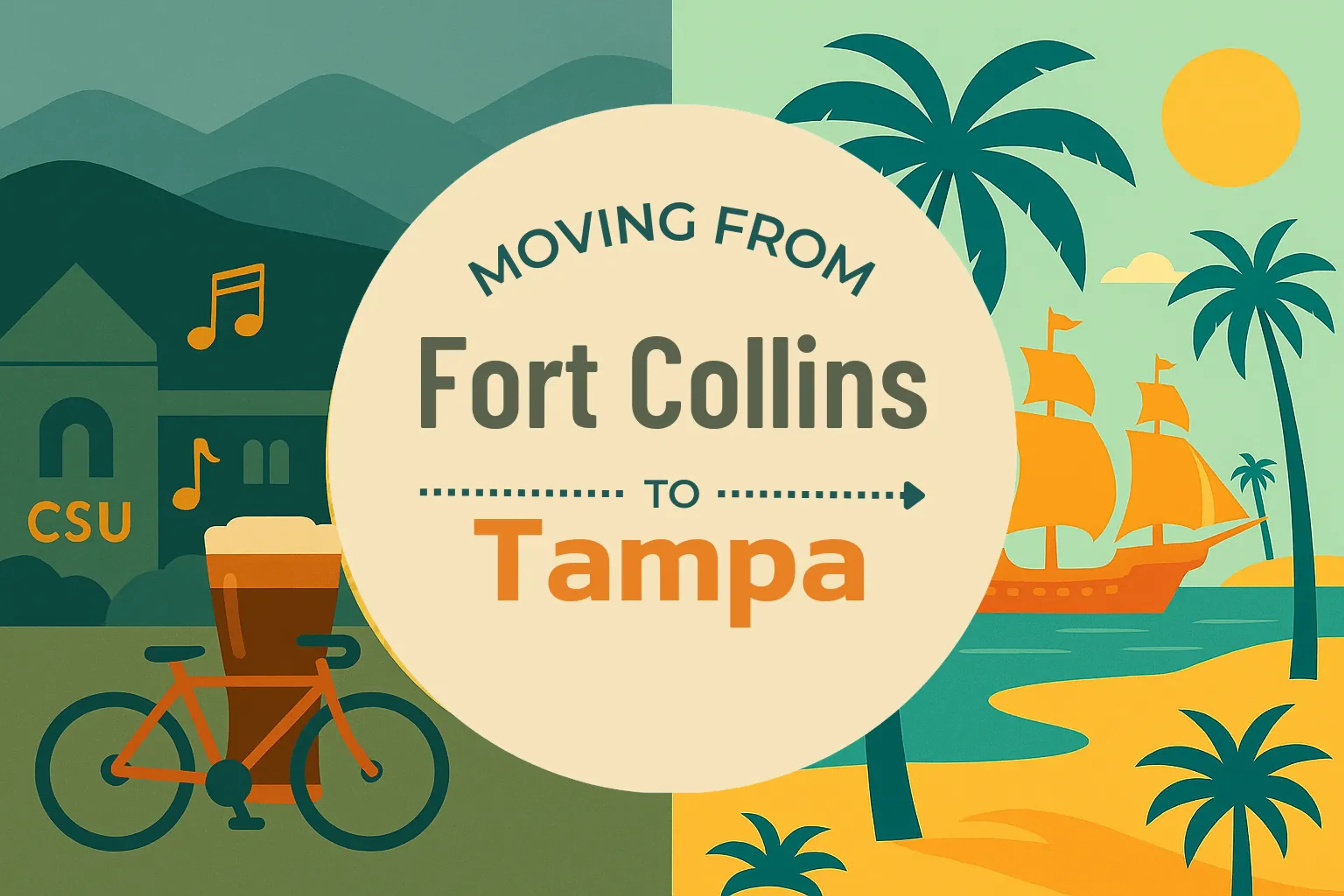 Side-by-side comparison of Fort Collins to Tampa moving companies