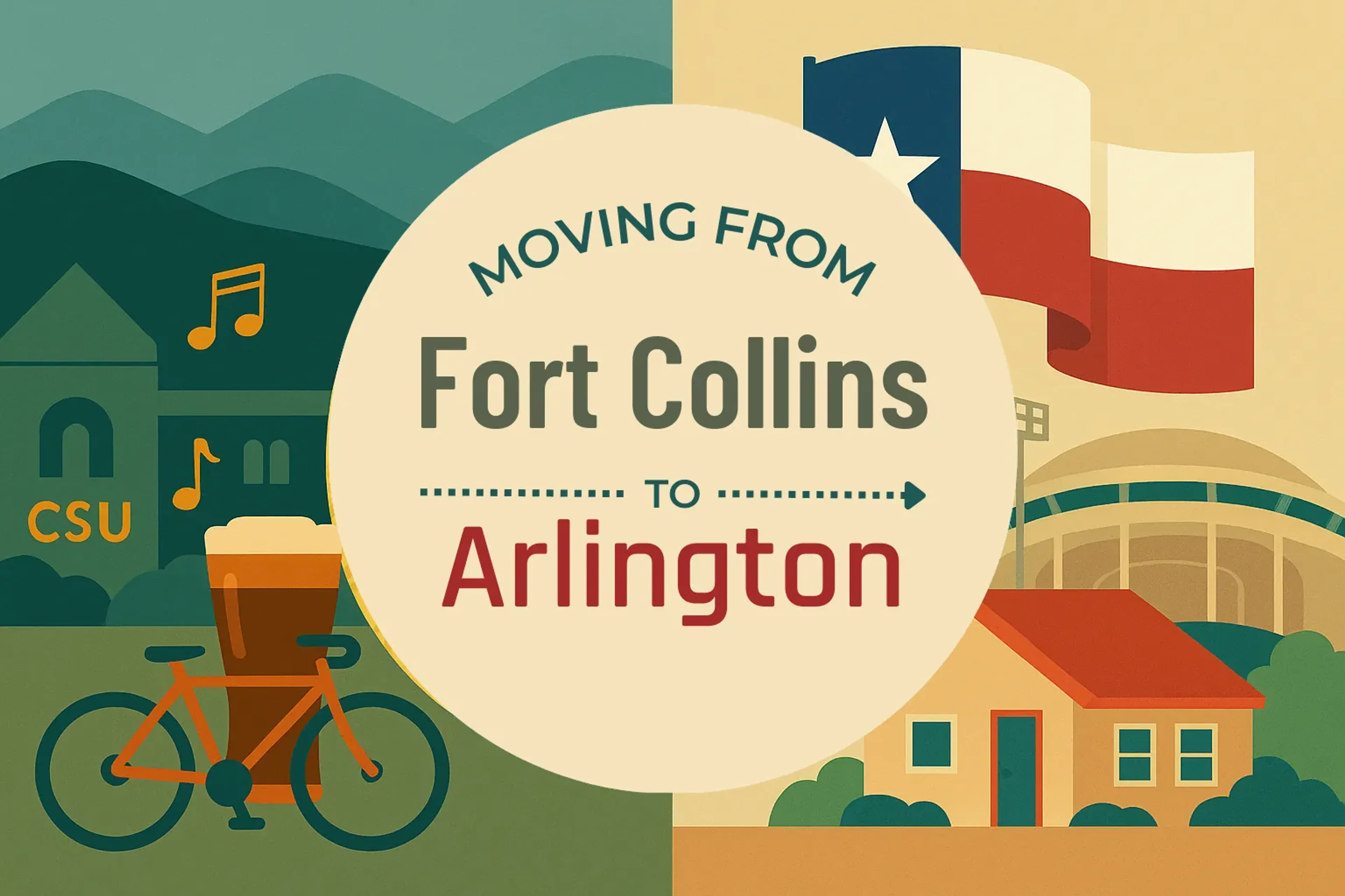 Side-by-side comparison of Fort Collins to Arlington moving companies