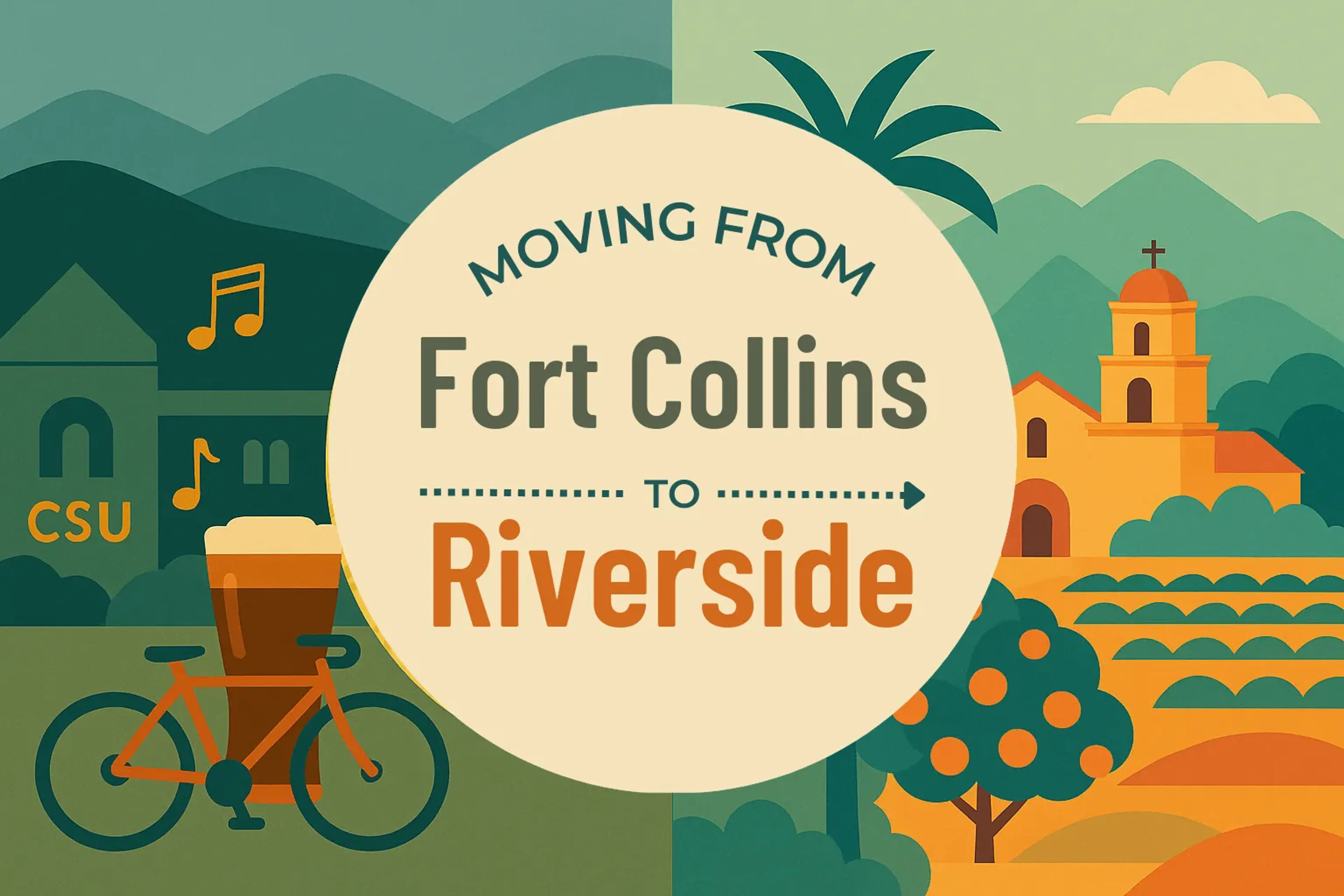 Side-by-side comparison of Fort Collins to Riverside moving companies