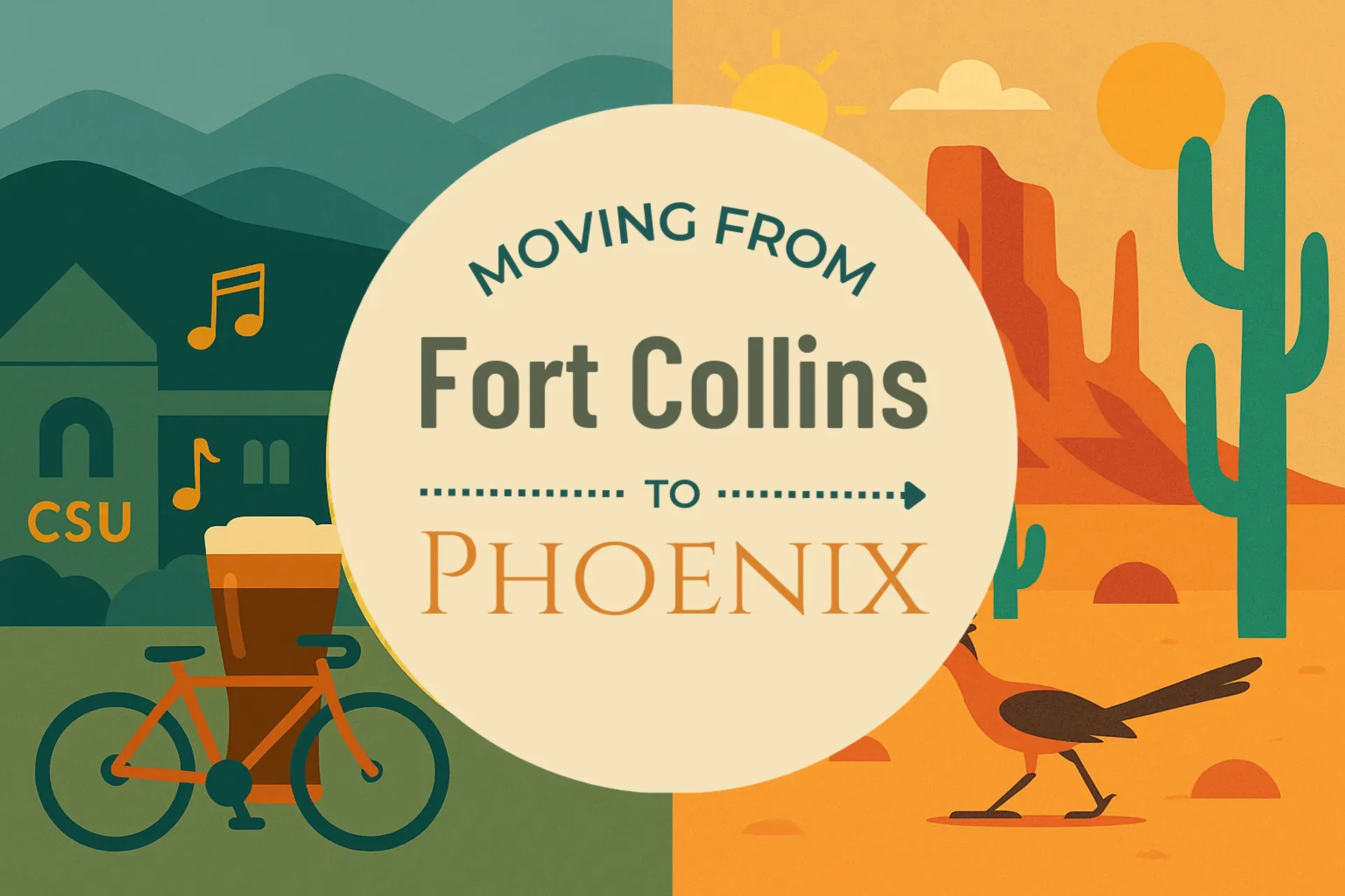 Side-by-side comparison of Fort Collins to Phoenix moving companies