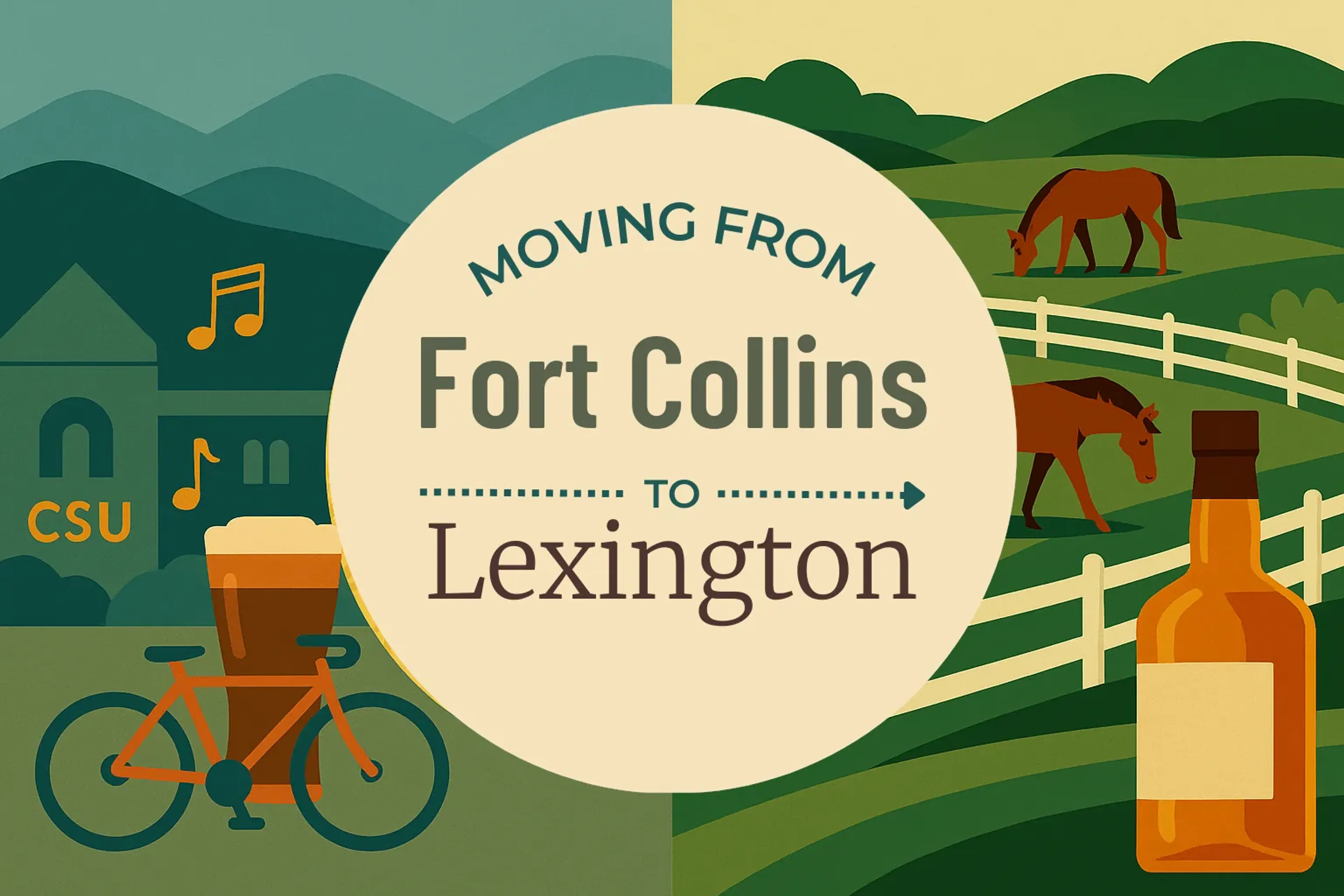 Side-by-side comparison of Fort Collins to Lexington moving companies