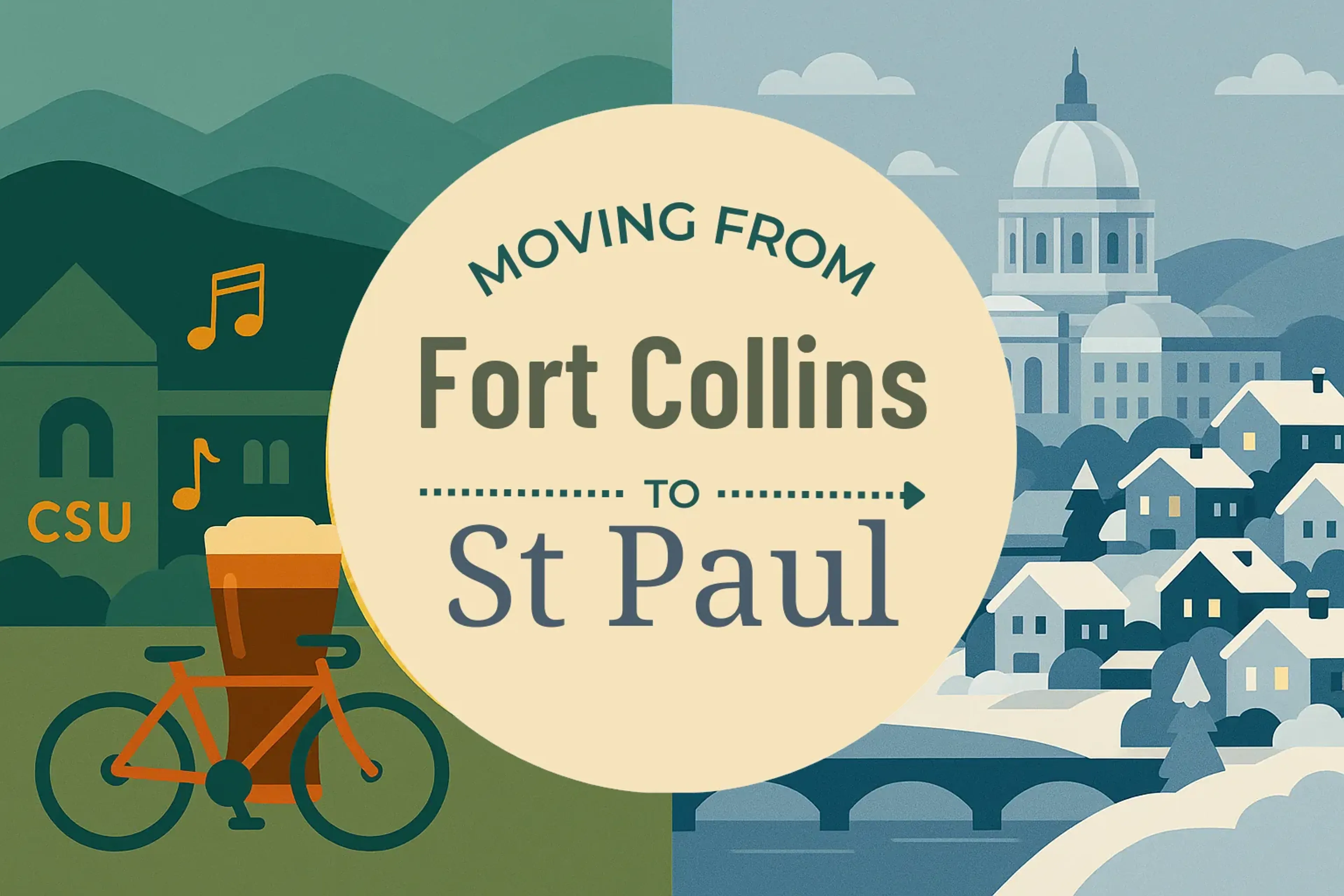 Side-by-side comparison of Fort Collins to St. Paul moving companies