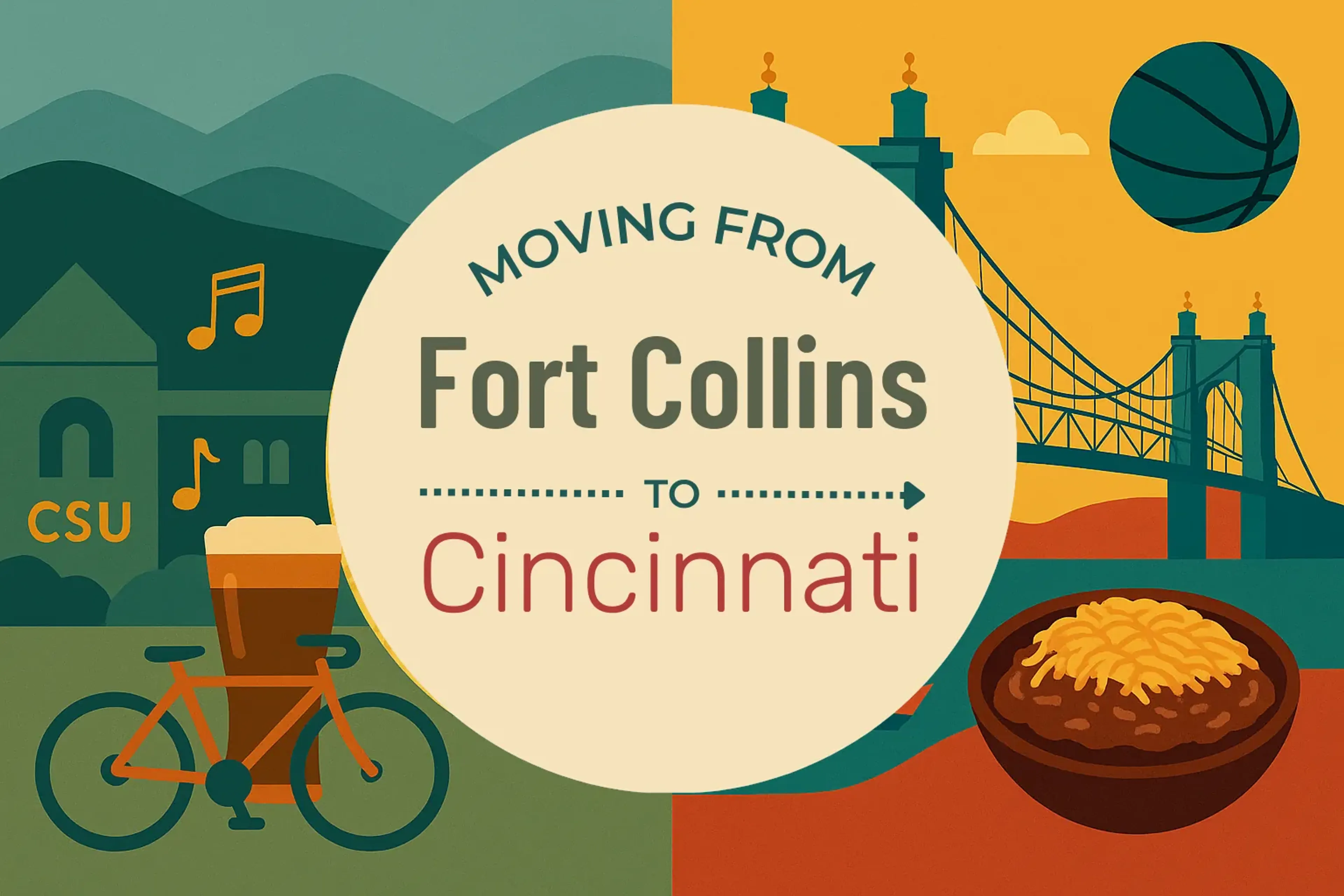 Side-by-side comparison of Fort Collins to Cincinnati moving companies