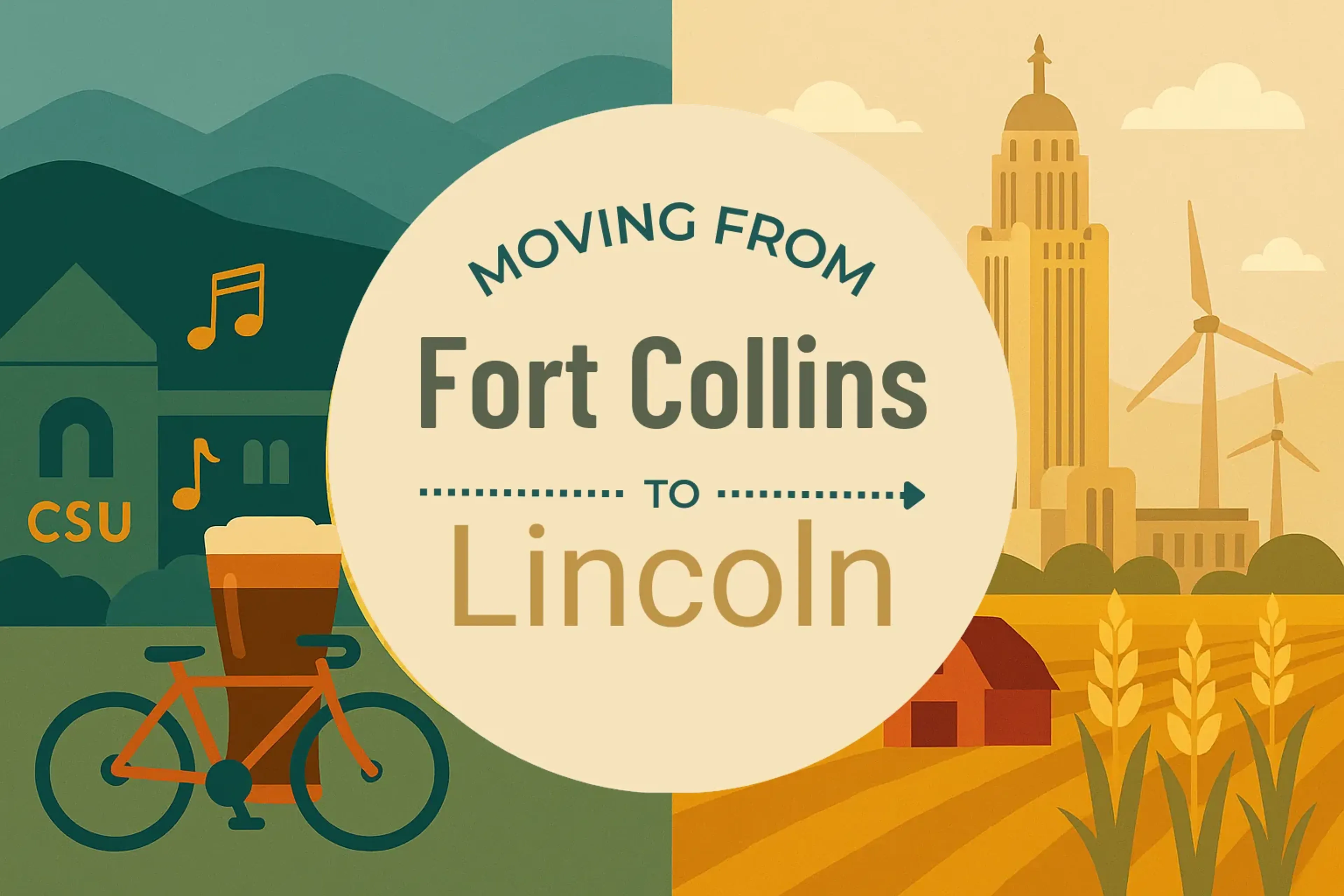 Side-by-side comparison of Fort Collins to Lincoln moving companies