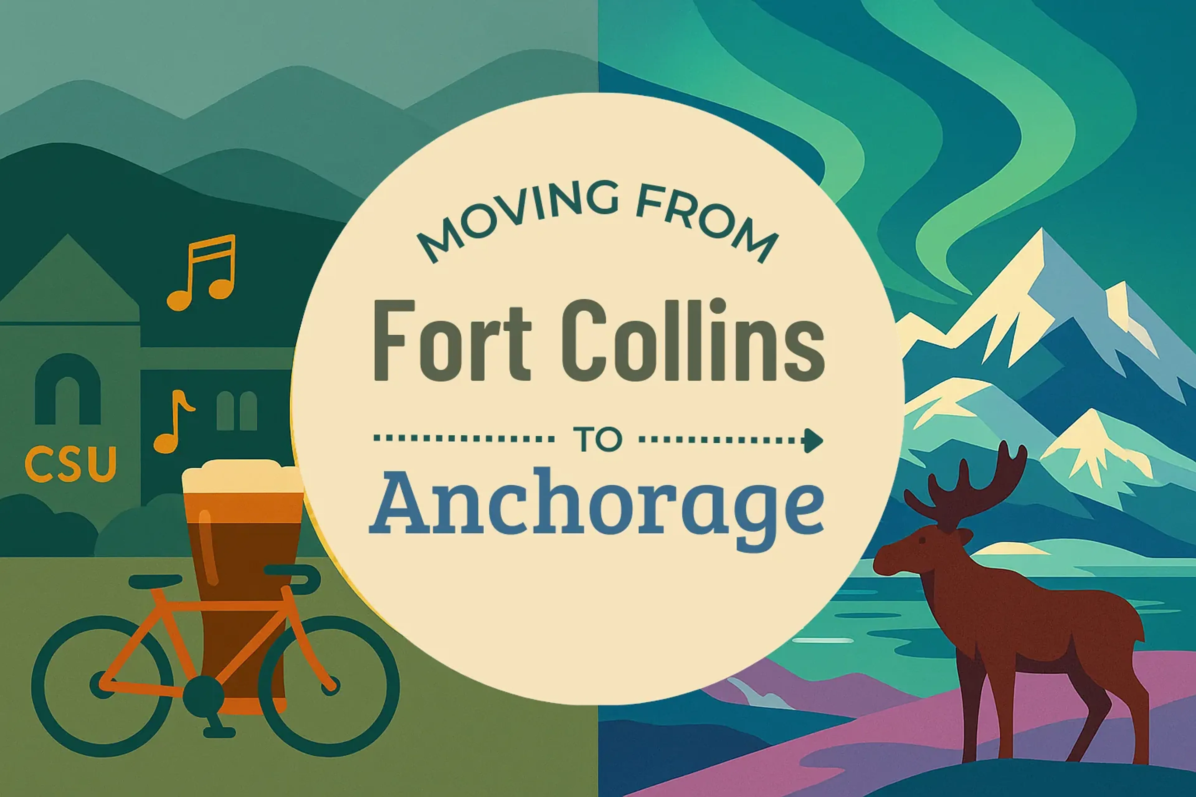 Side-by-side comparison of Fort Collins to Anchorage moving companies