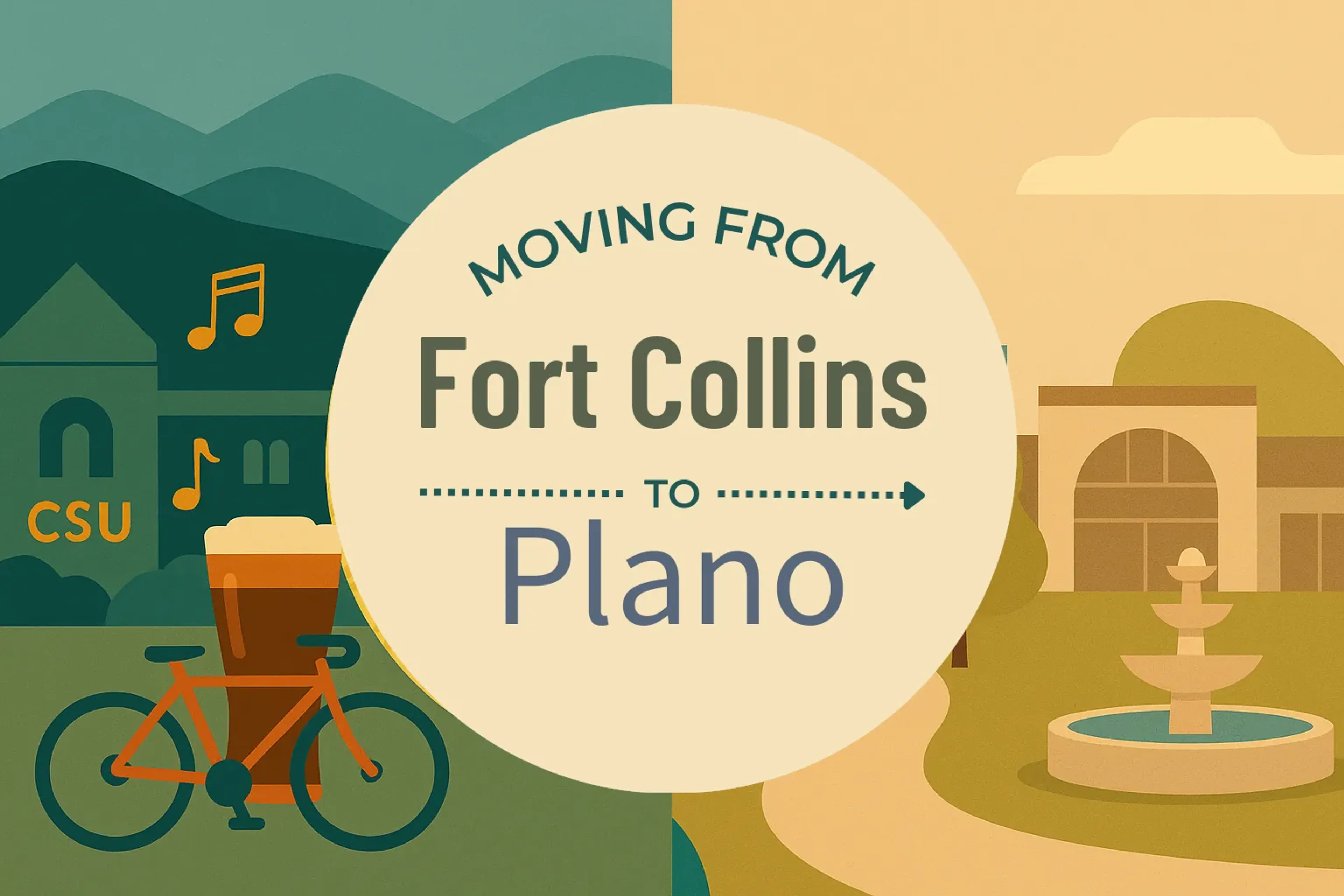 Side-by-side comparison of Fort Collins to Plano moving companies