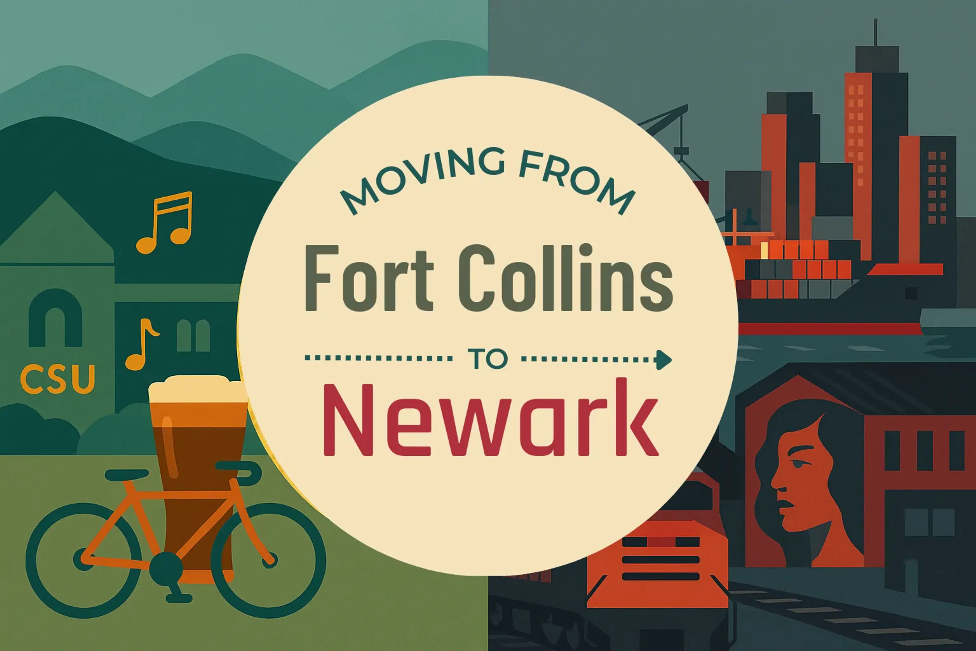 Side-by-side comparison of Fort Collins to Newark moving companies