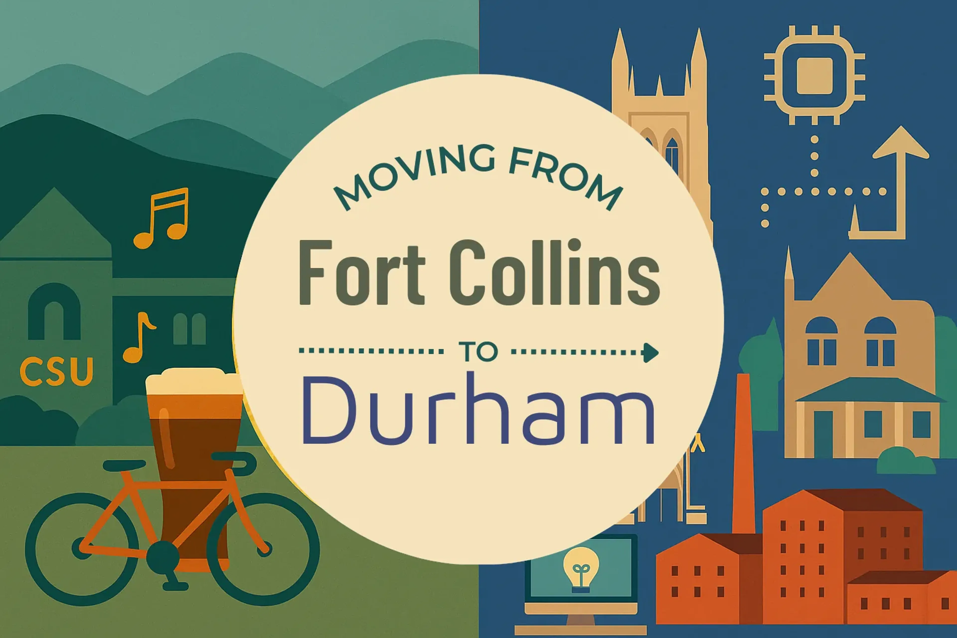 Side-by-side comparison of Fort Collins to Durham moving companies
