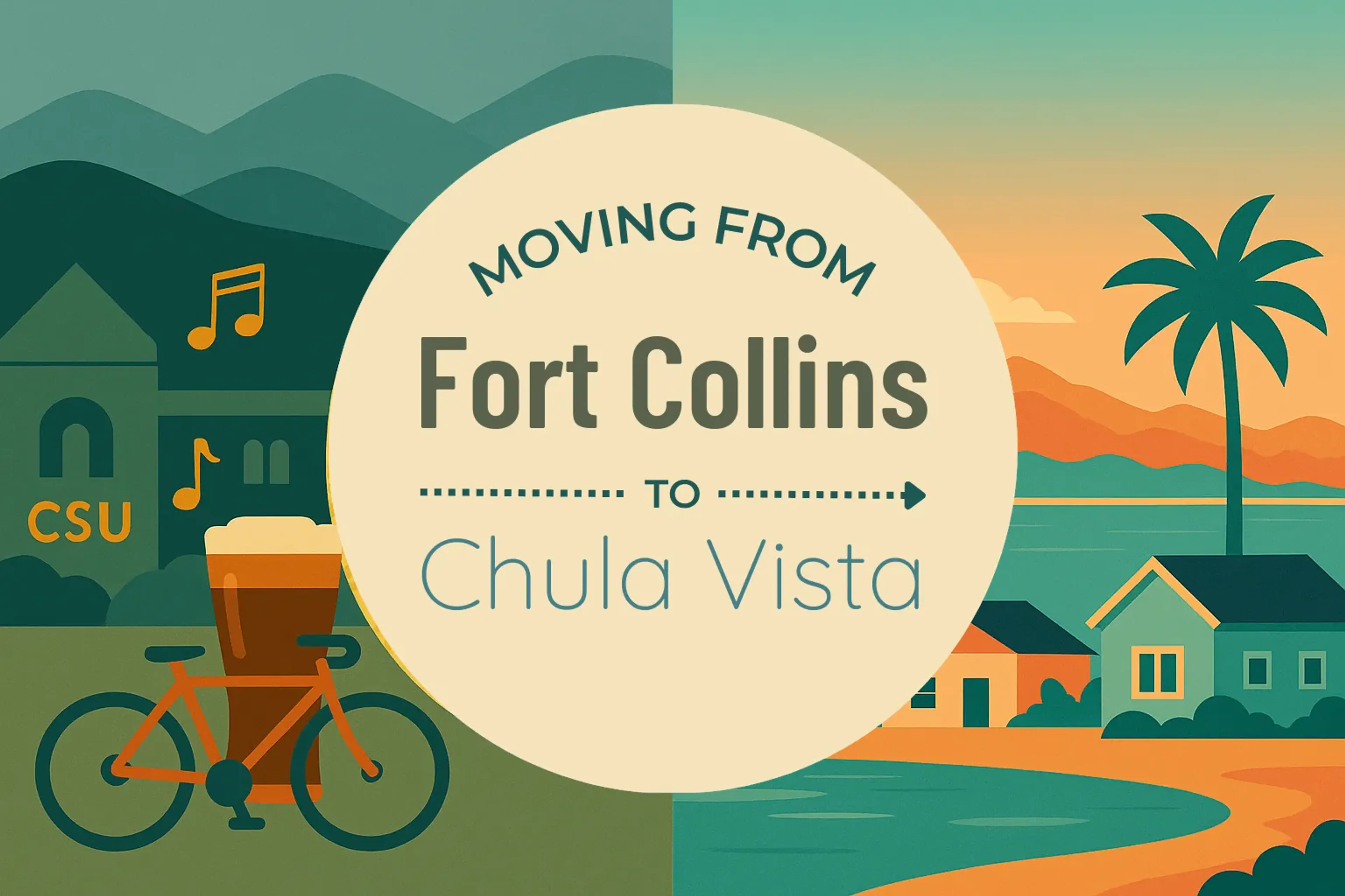 Side-by-side comparison of Fort Collins to Chula Vista moving companies