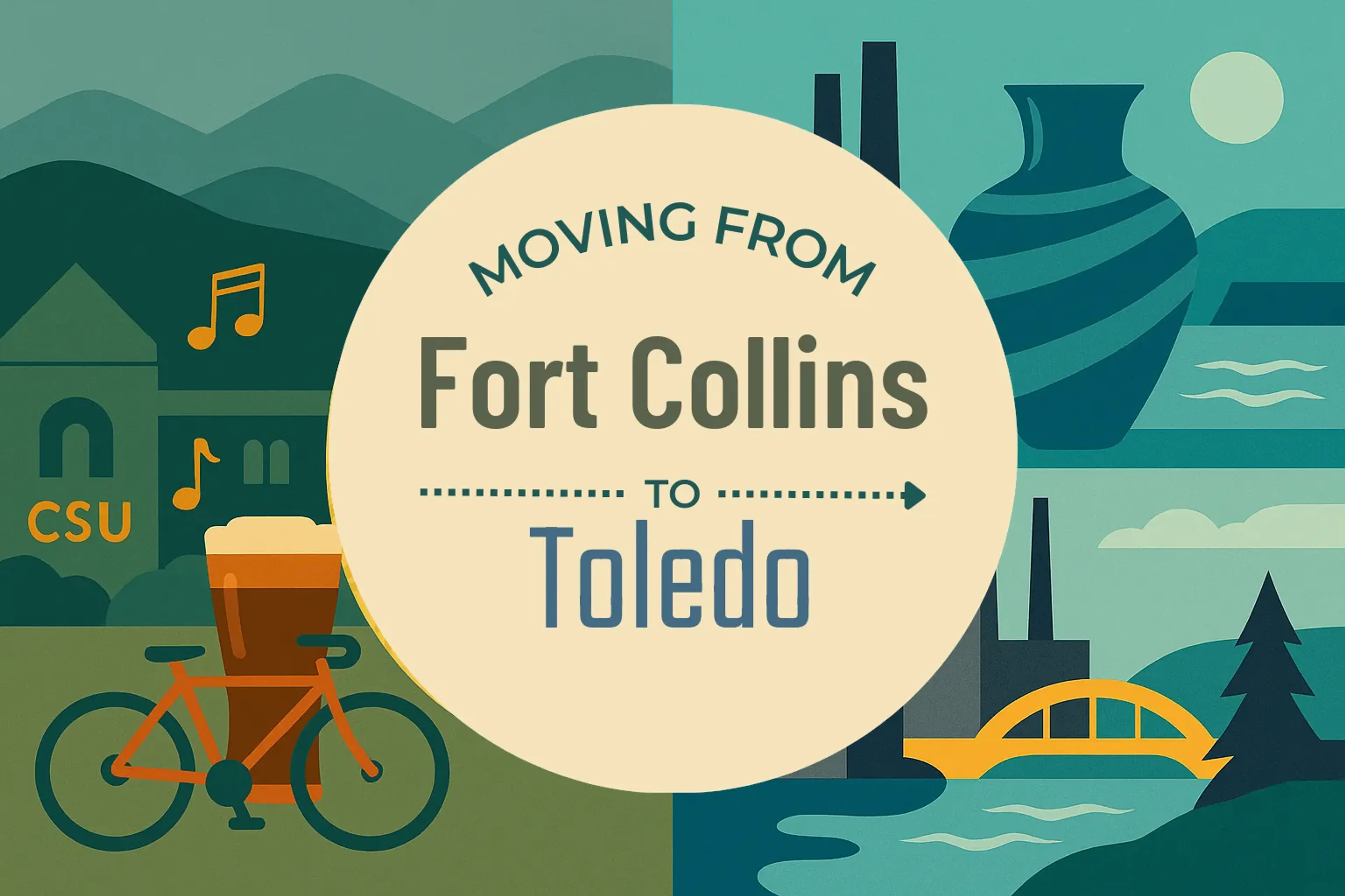 Side-by-side comparison of Fort Collins to Toledo moving companies
