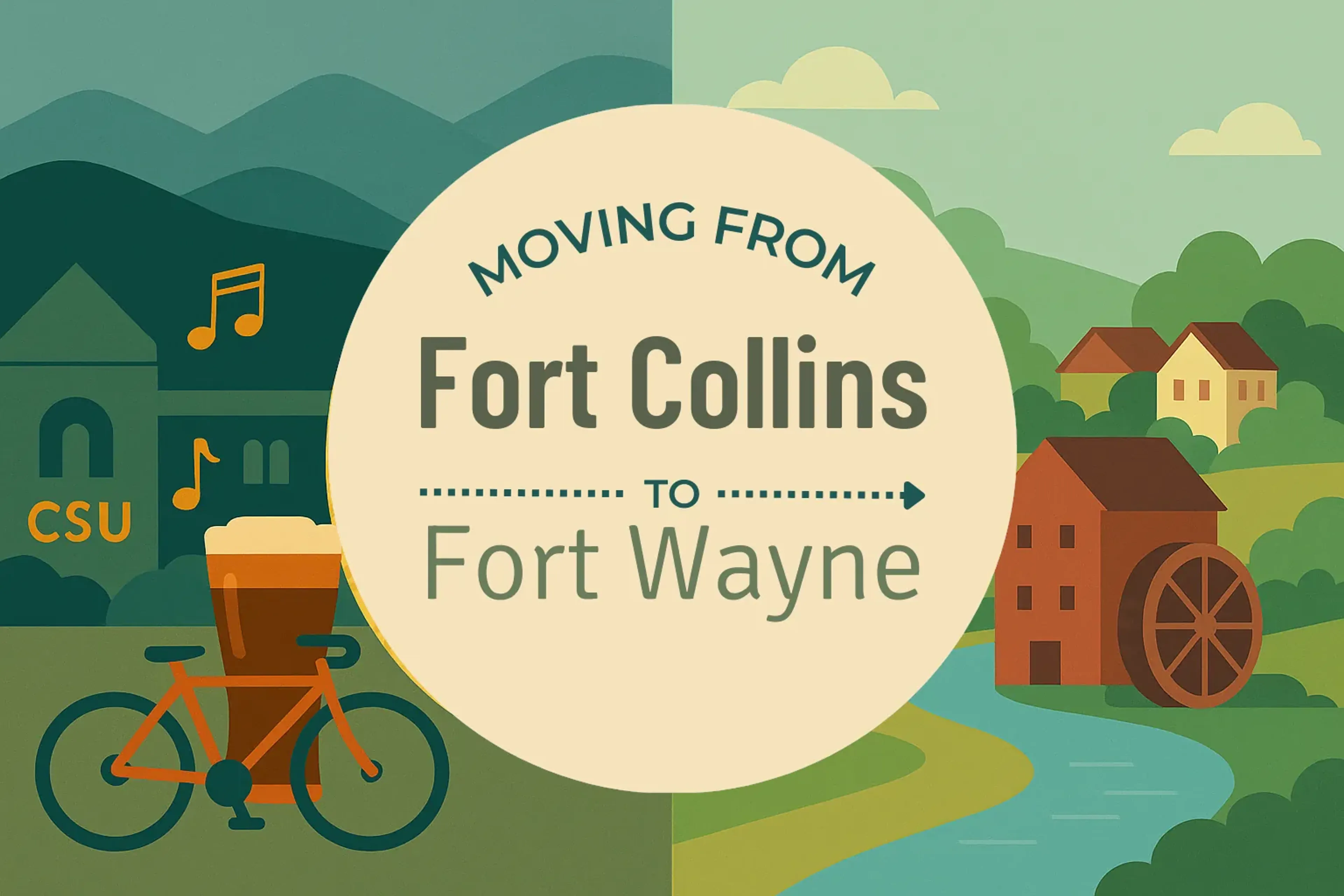 Side-by-side comparison of Fort Collins to Fort Wayne moving companies