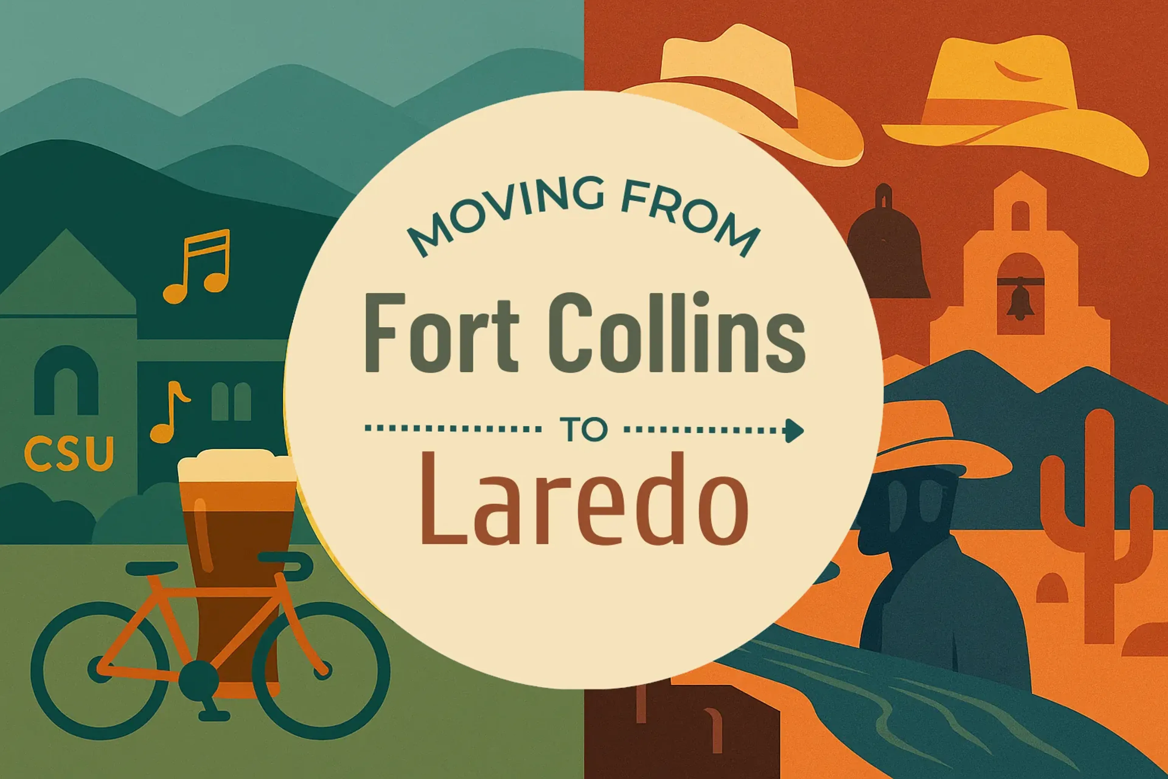 Side-by-side comparison of Fort Collins to Laredo moving companies