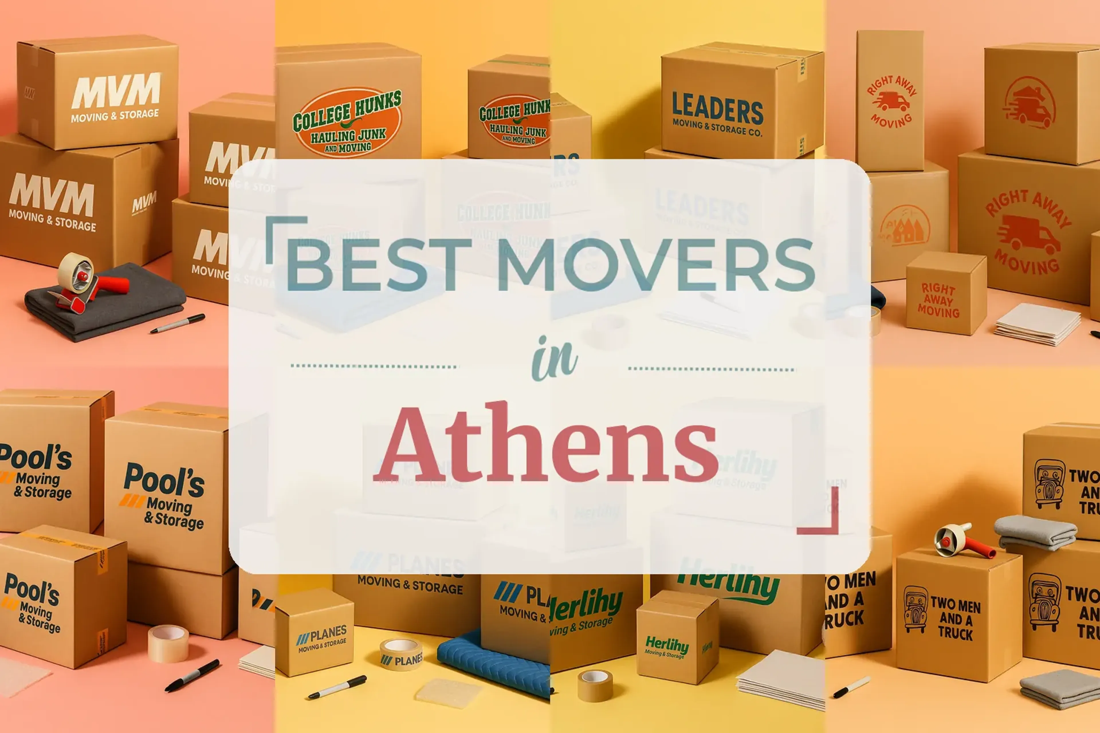Side-by-side comparison of Athens moving companies
