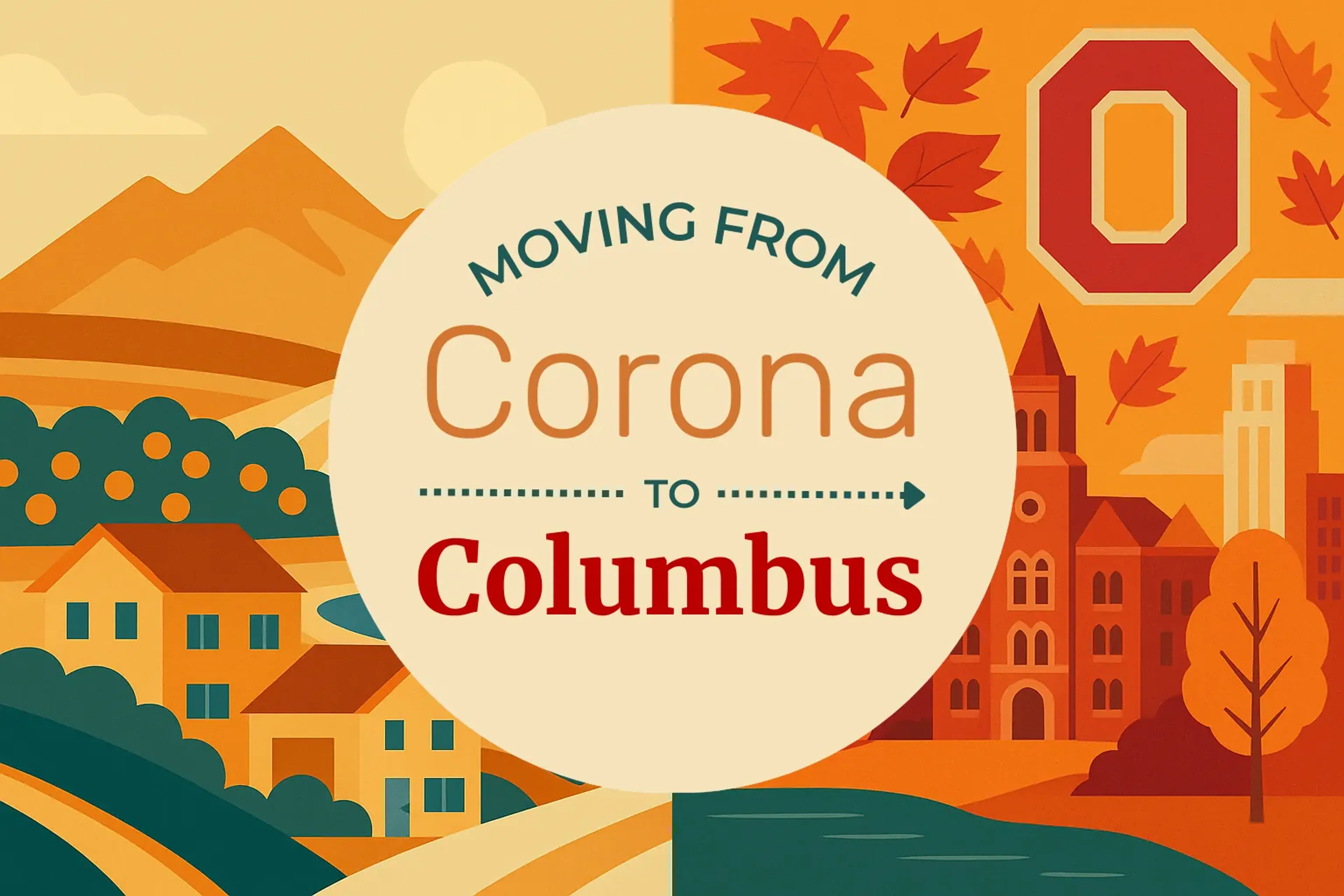 Side-by-side comparison of Corona to Columbus moving companies