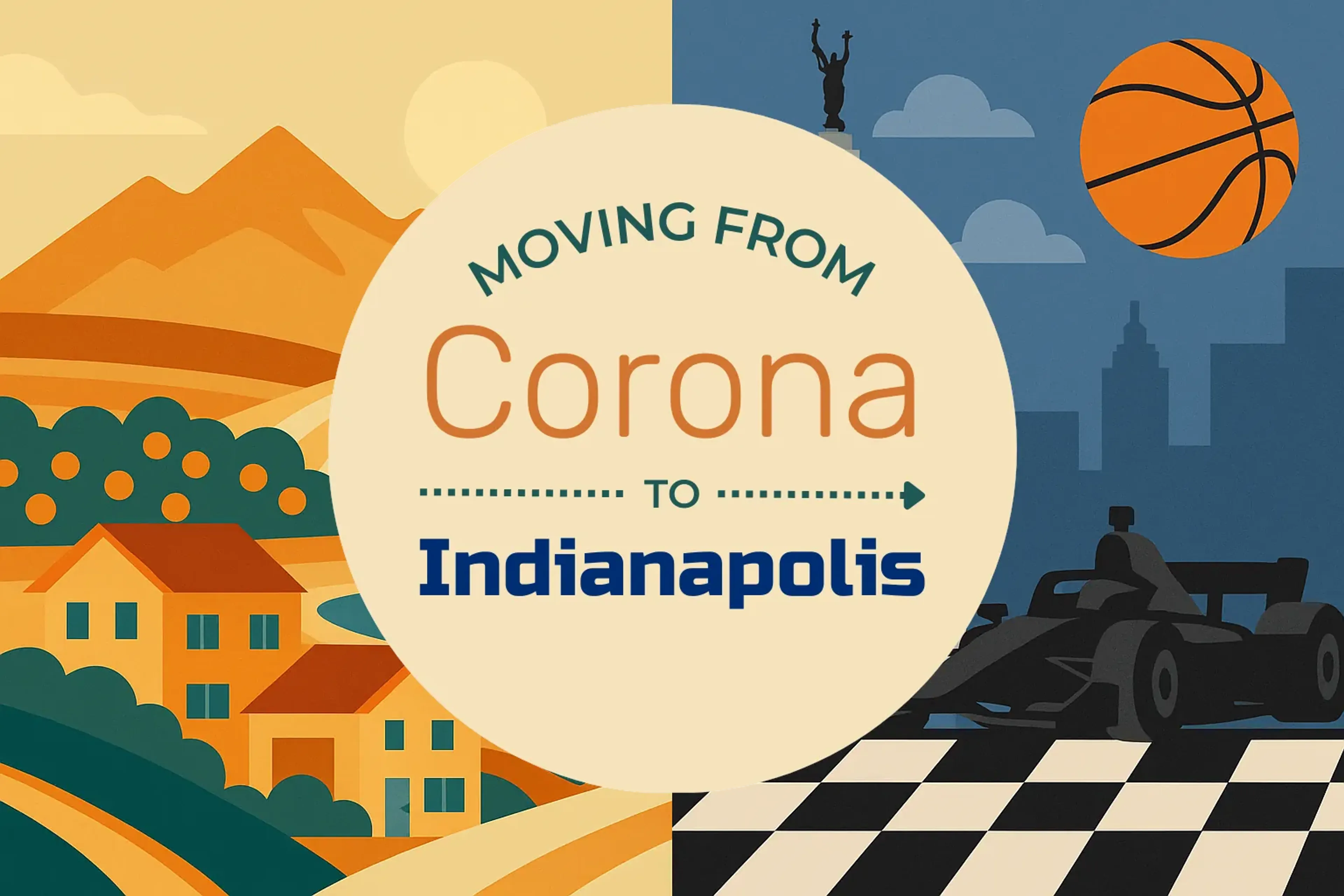 Side-by-side comparison of Corona to Indianapolis moving companies