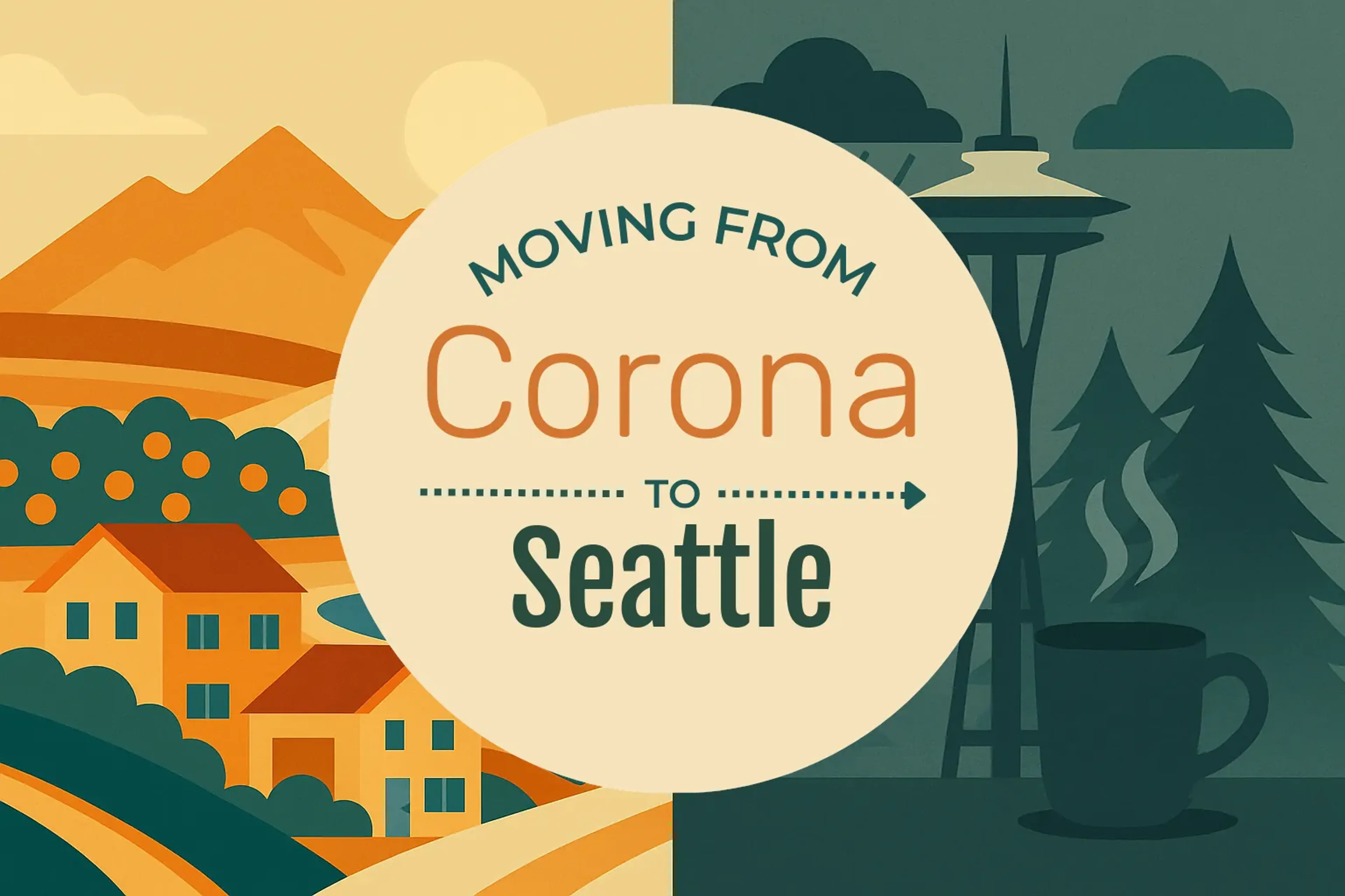 Side-by-side comparison of Corona to Seattle moving companies