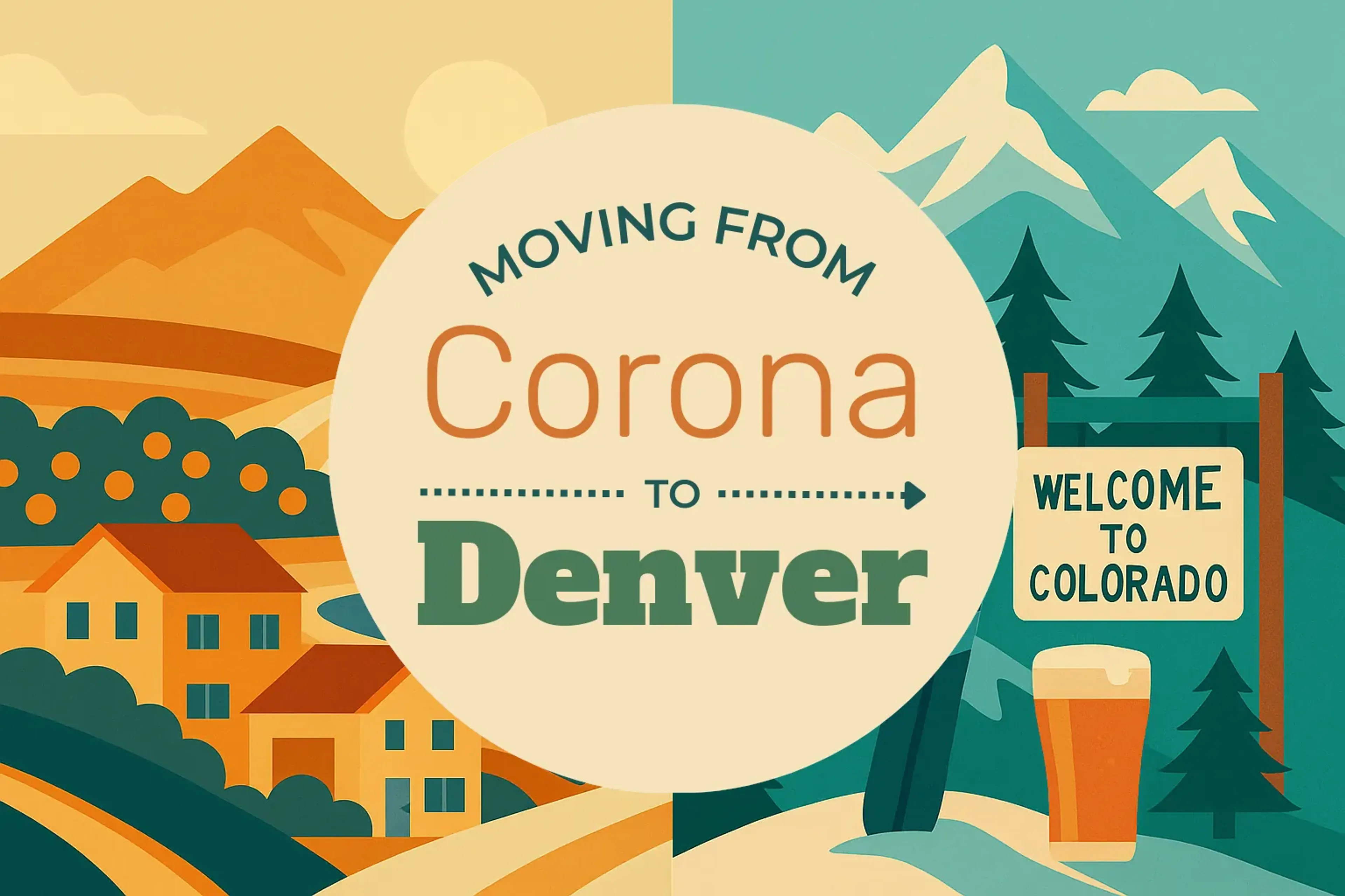 Side-by-side comparison of Corona to Denver moving companies