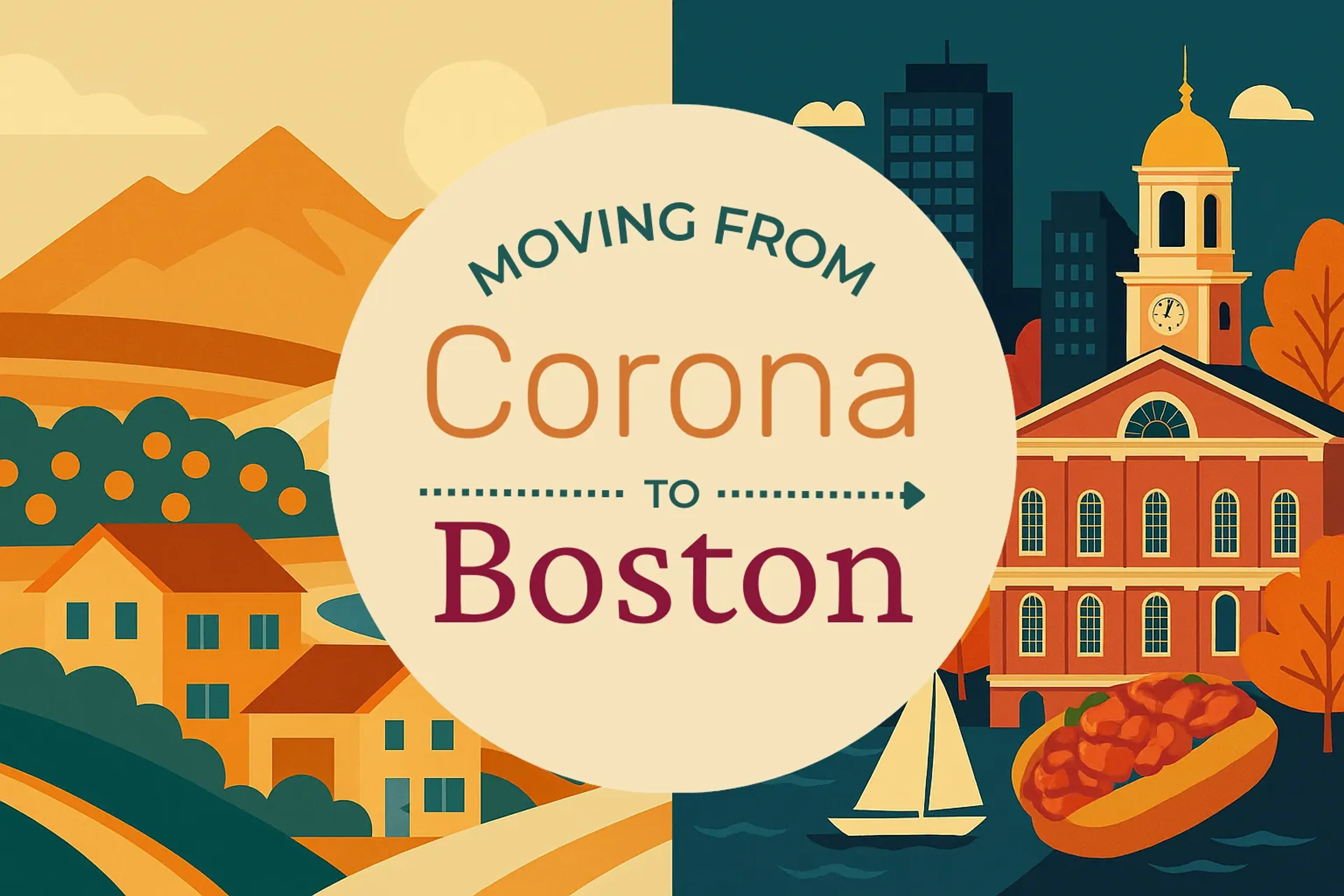 Side-by-side comparison of Corona to Boston moving companies