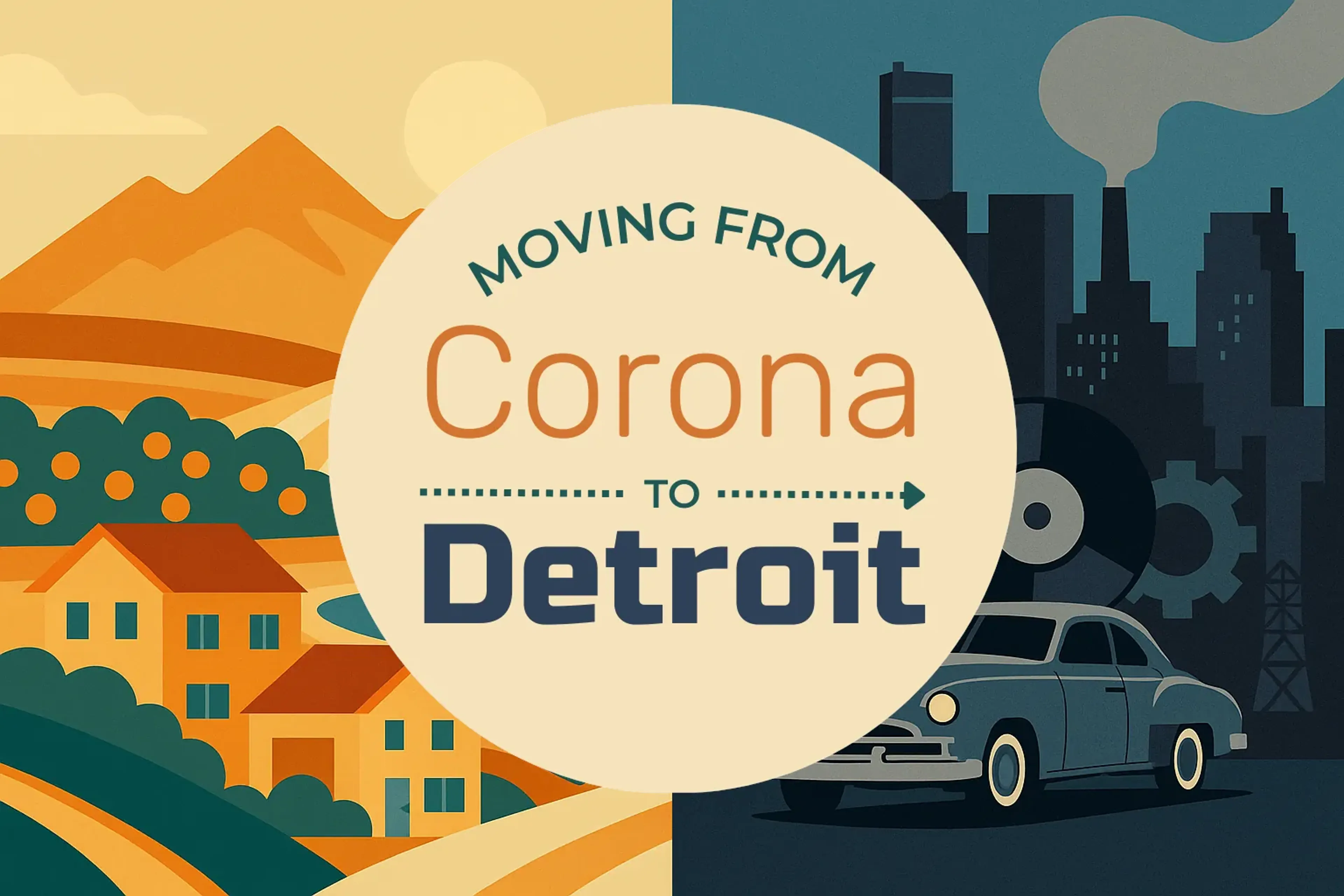 Side-by-side comparison of Corona to Detroit moving companies