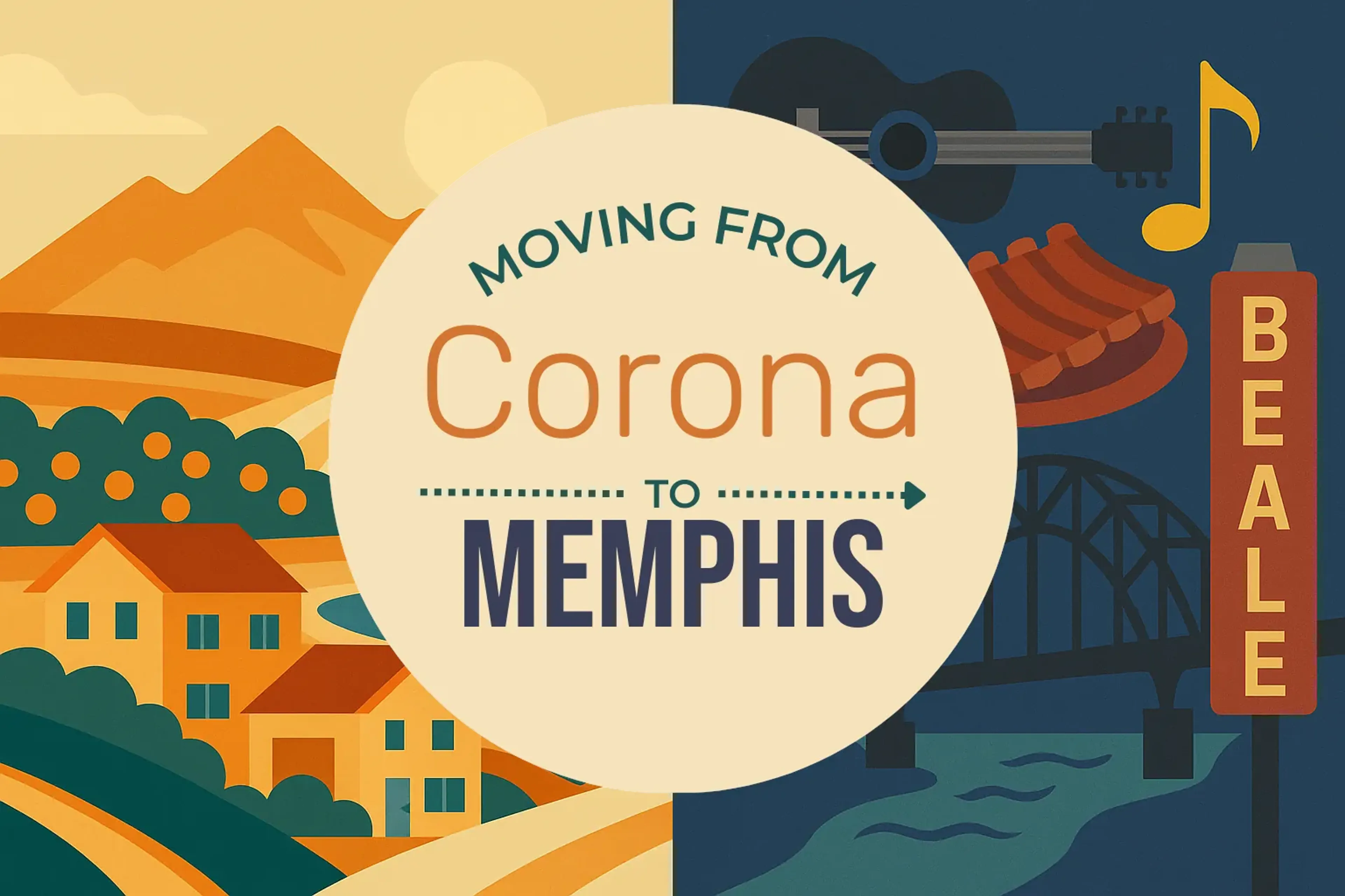 Side-by-side comparison of Corona to Memphis moving companies