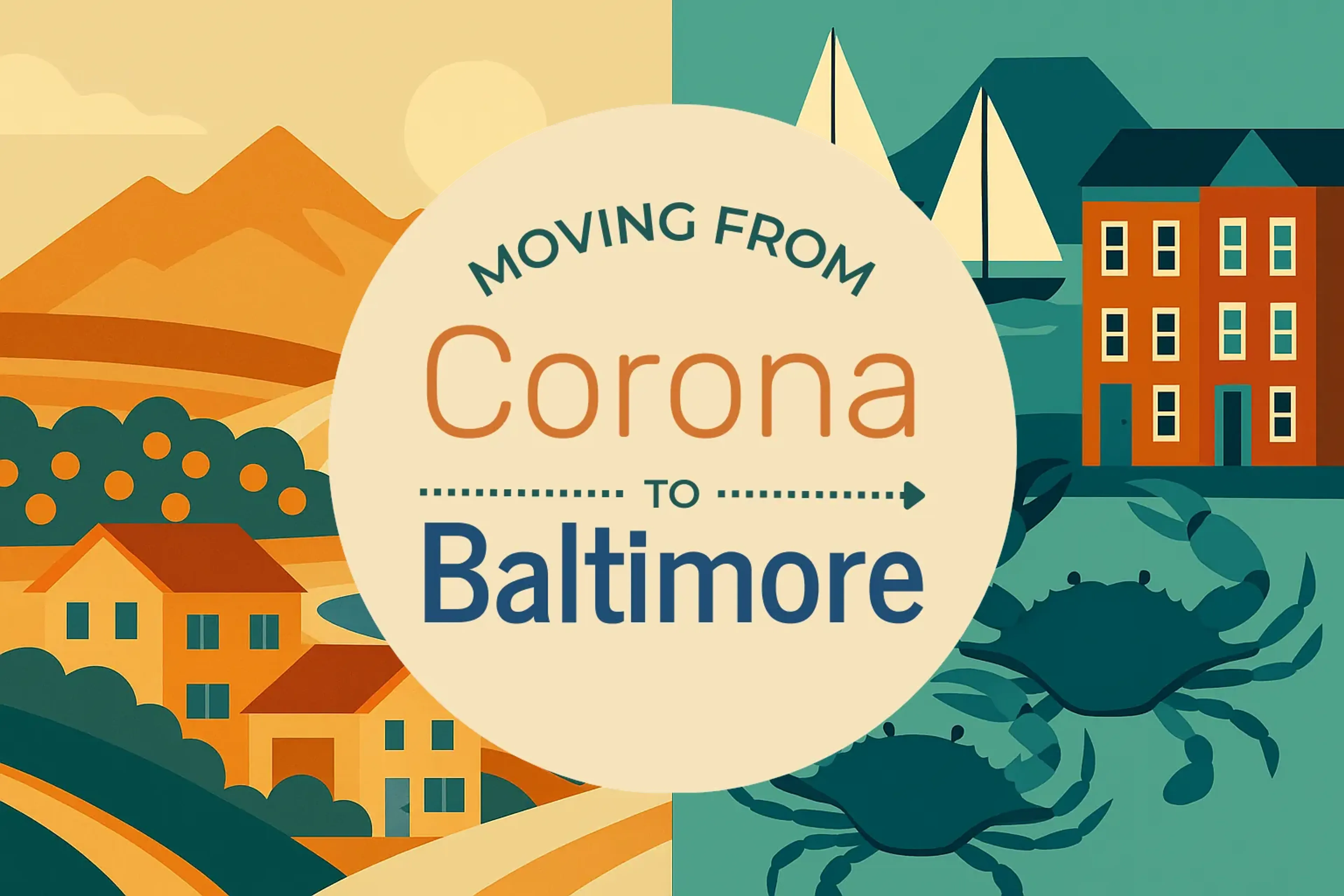 Side-by-side comparison of Corona to Baltimore moving companies