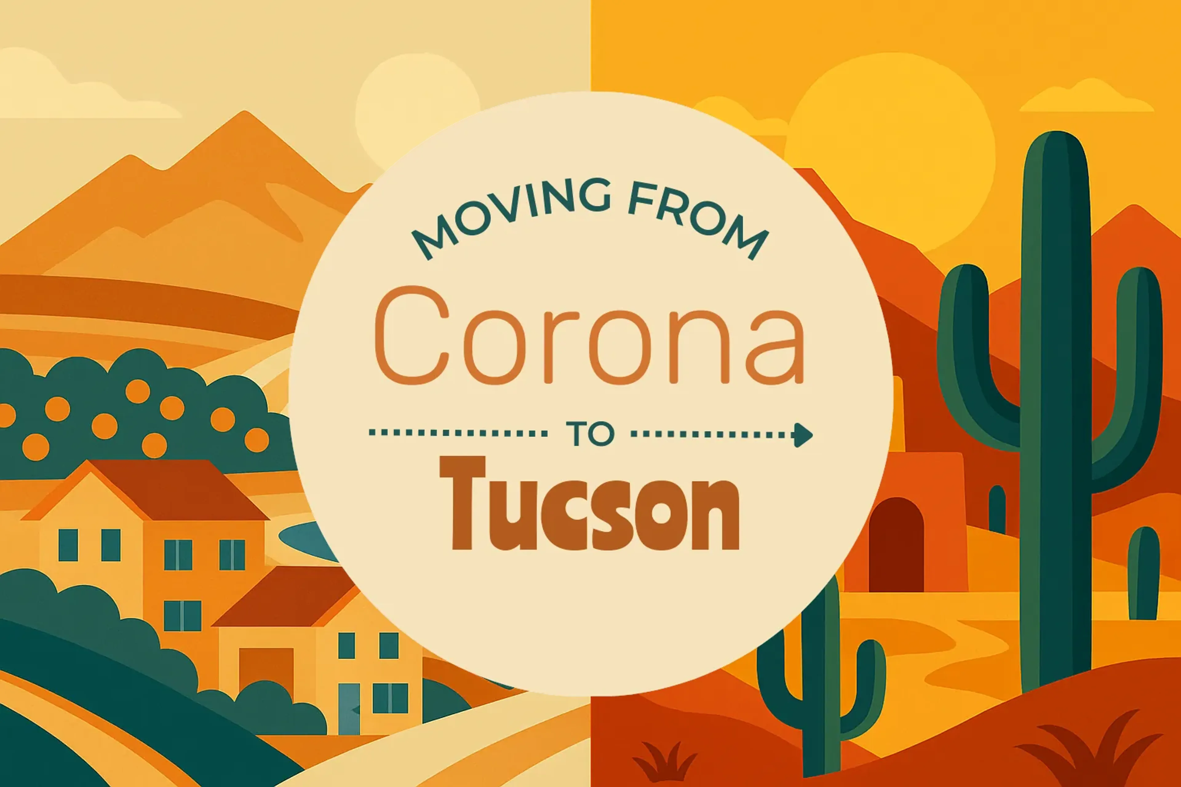 Side-by-side comparison of Corona to Tucson moving companies