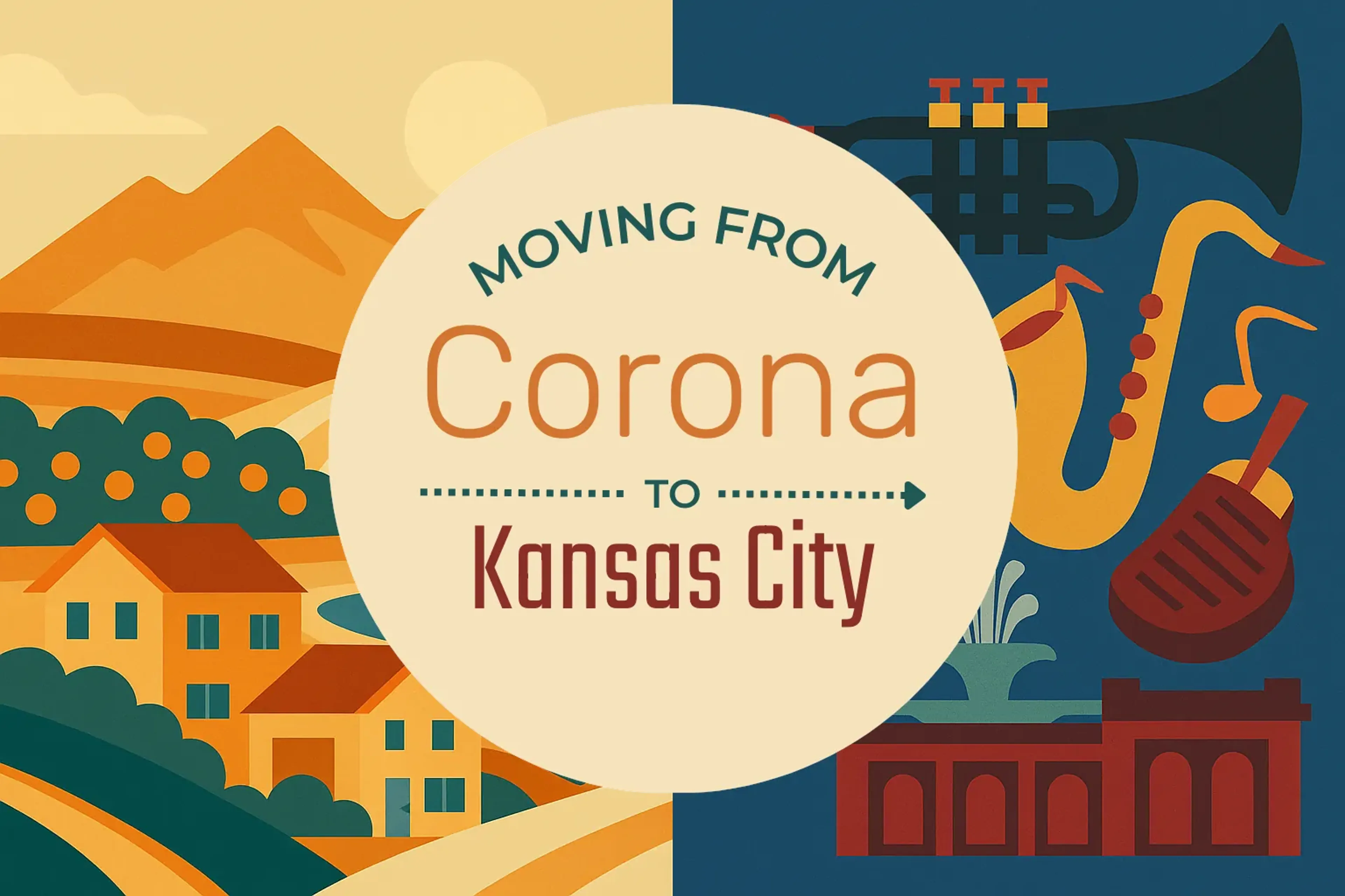 Side-by-side comparison of Corona to Kansas City moving companies