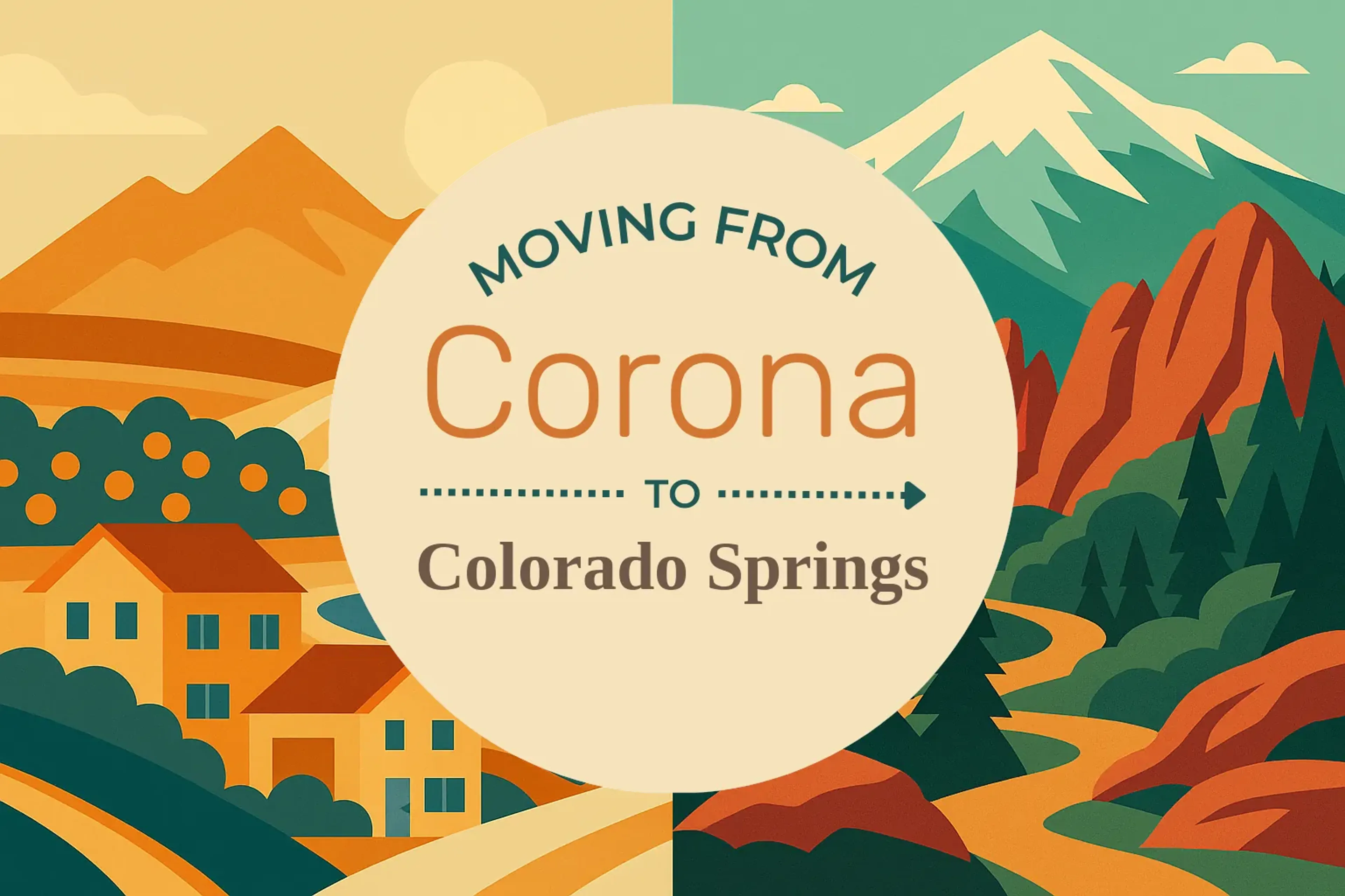 Side-by-side comparison of Corona to Colorado Springs moving companies