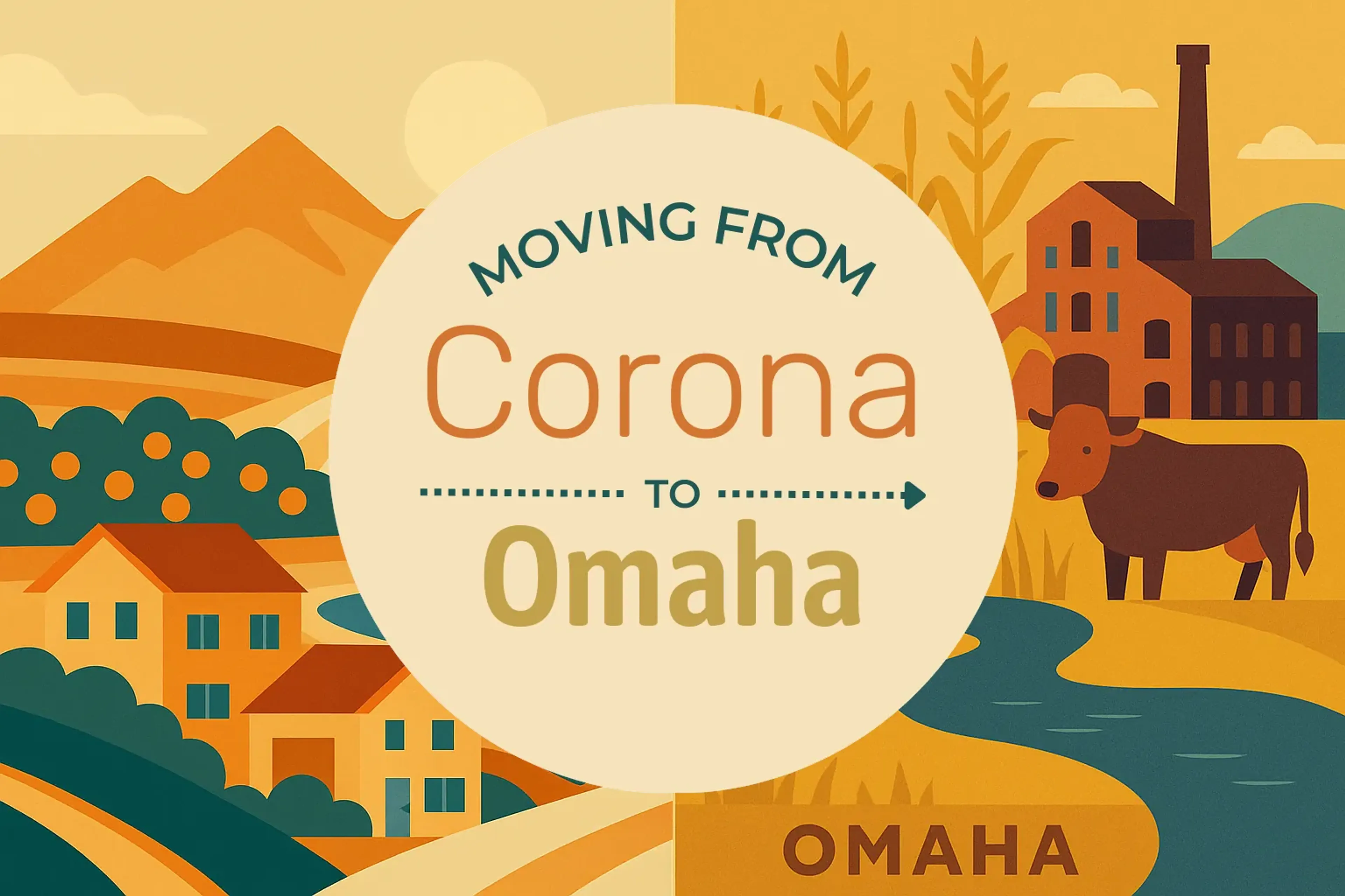 Side-by-side comparison of Corona to Omaha moving companies