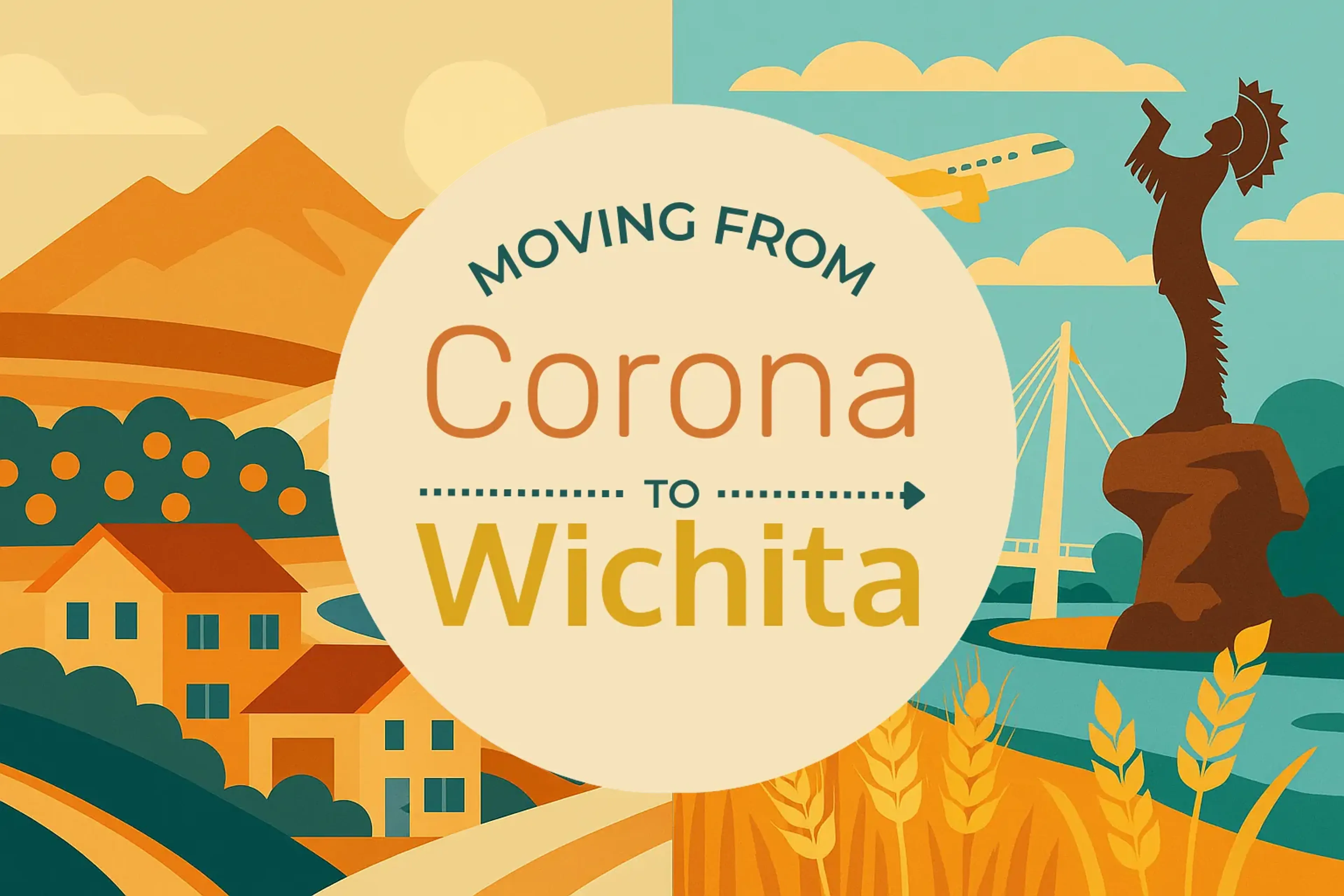 Side-by-side comparison of Corona to Wichita moving companies