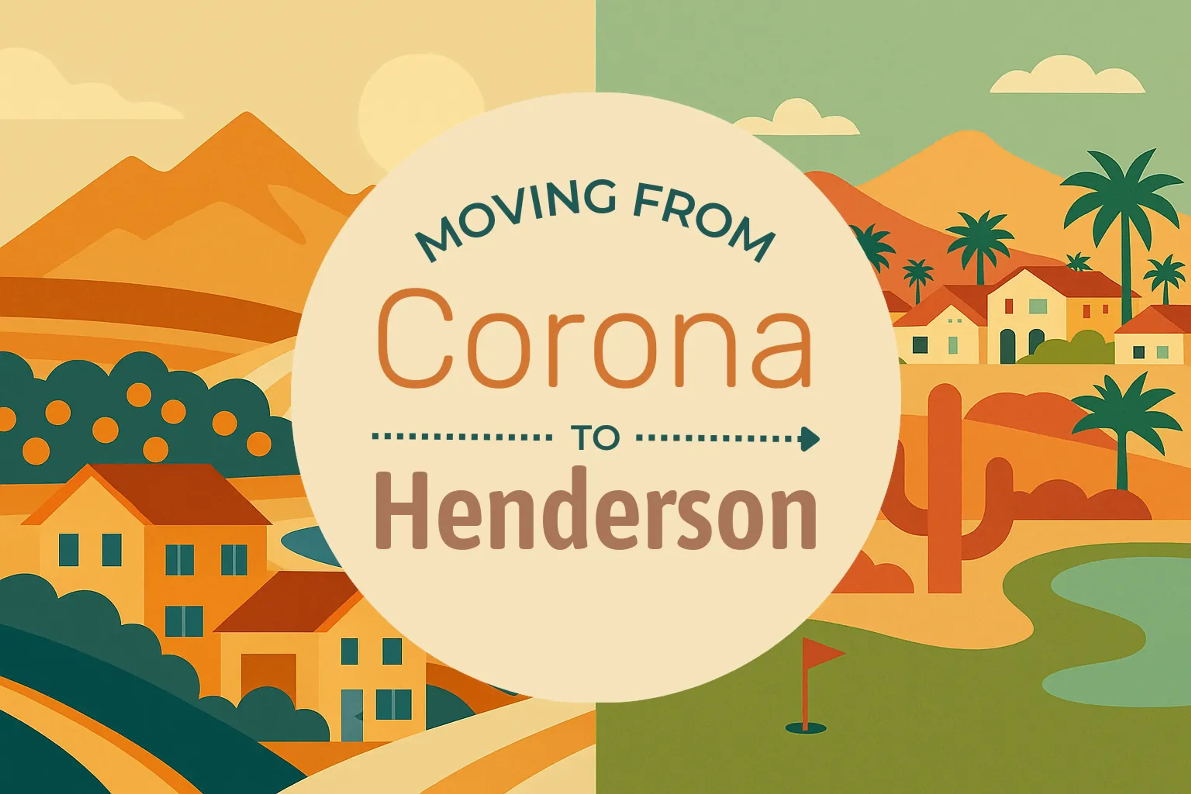 Side-by-side comparison of Corona to Henderson moving companies