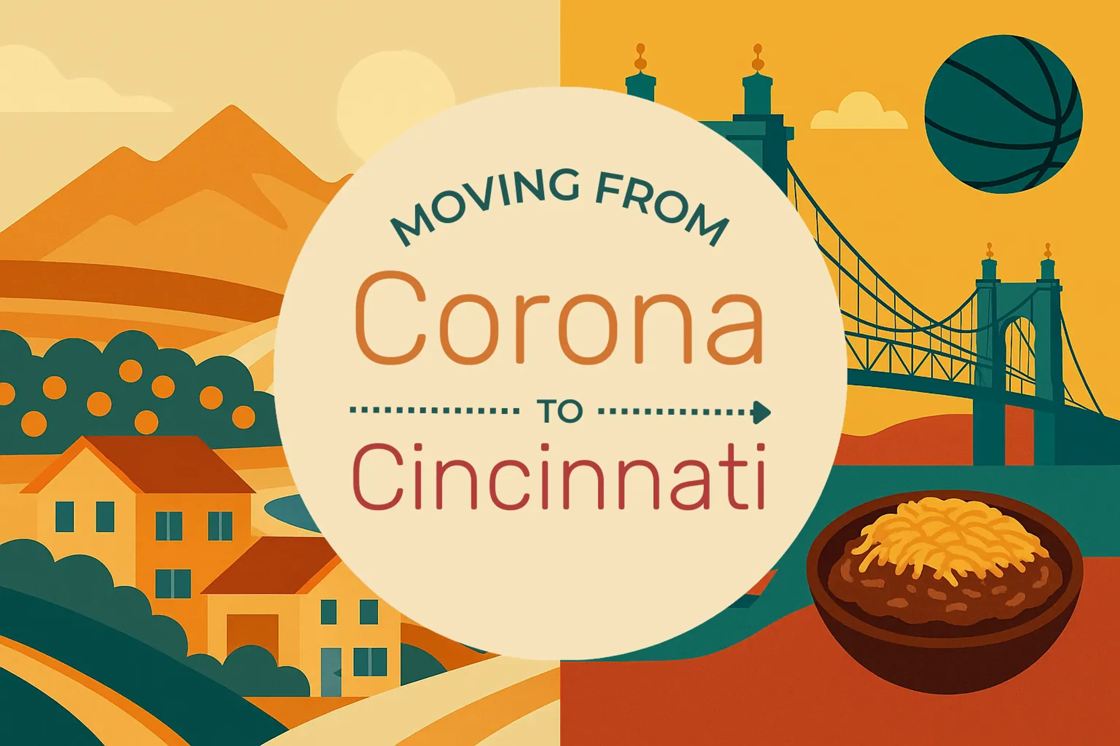 Side-by-side comparison of Corona to Cincinnati moving companies