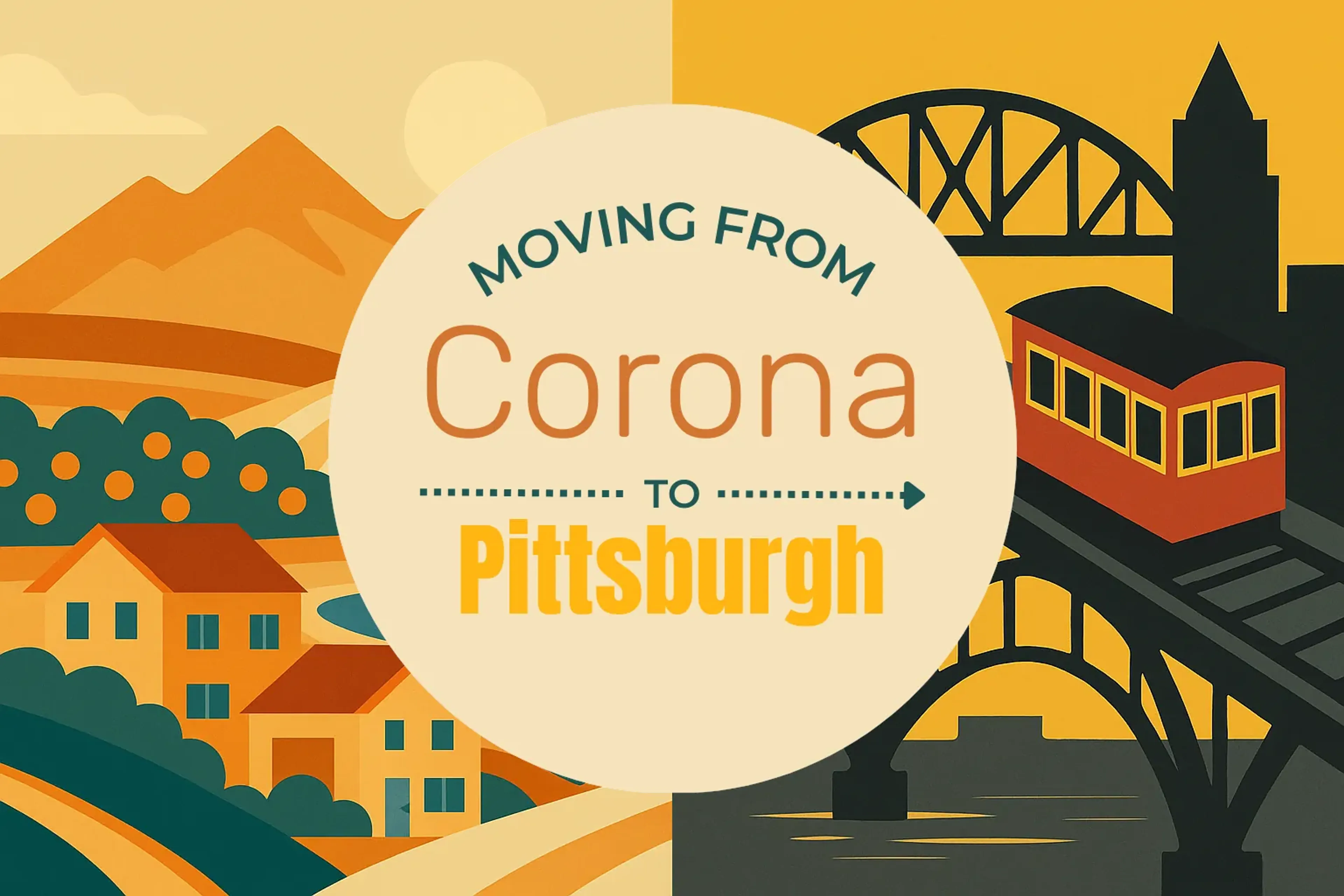 Side-by-side comparison of Corona to Pittsburgh moving companies