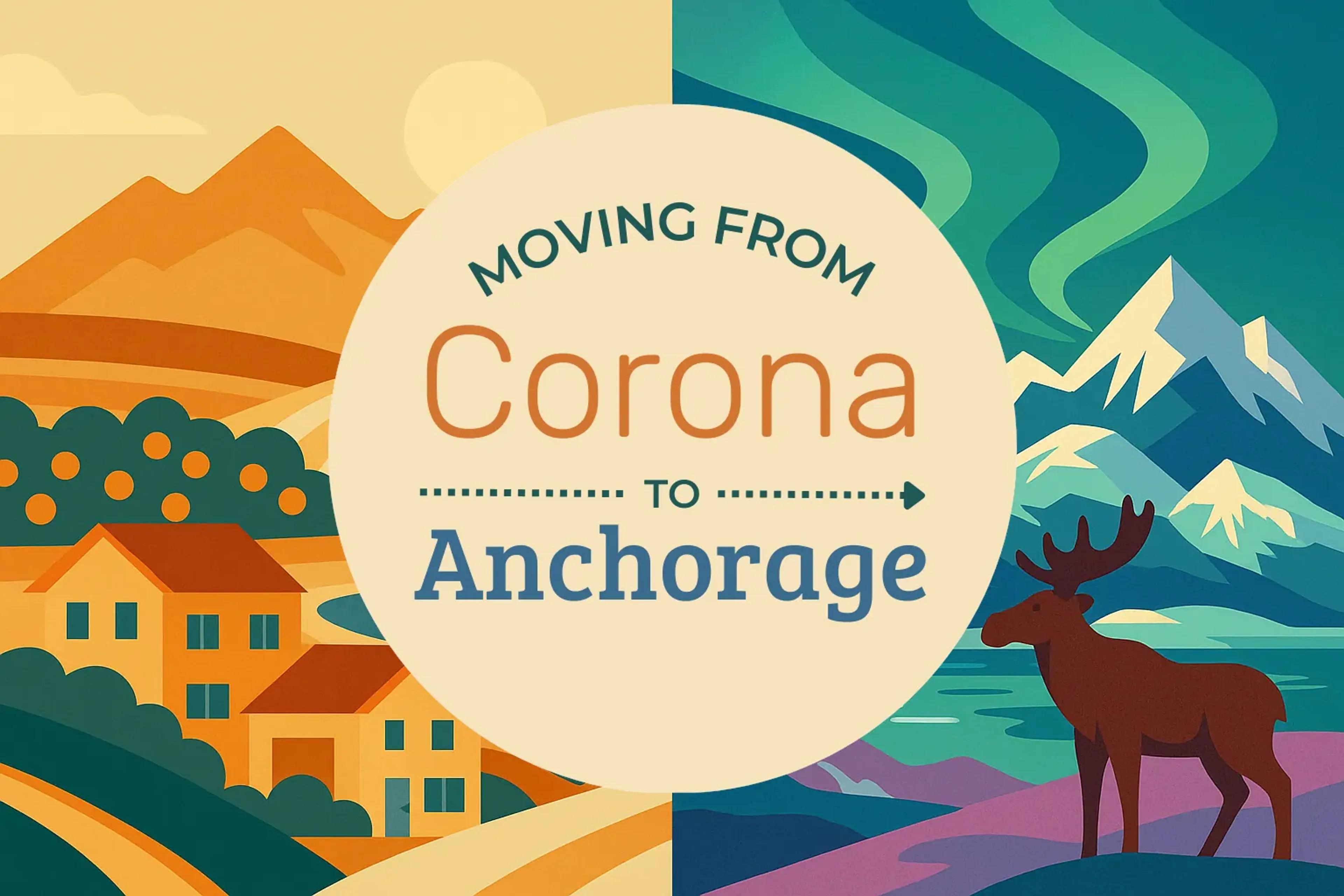 Side-by-side comparison of Corona to Anchorage moving companies